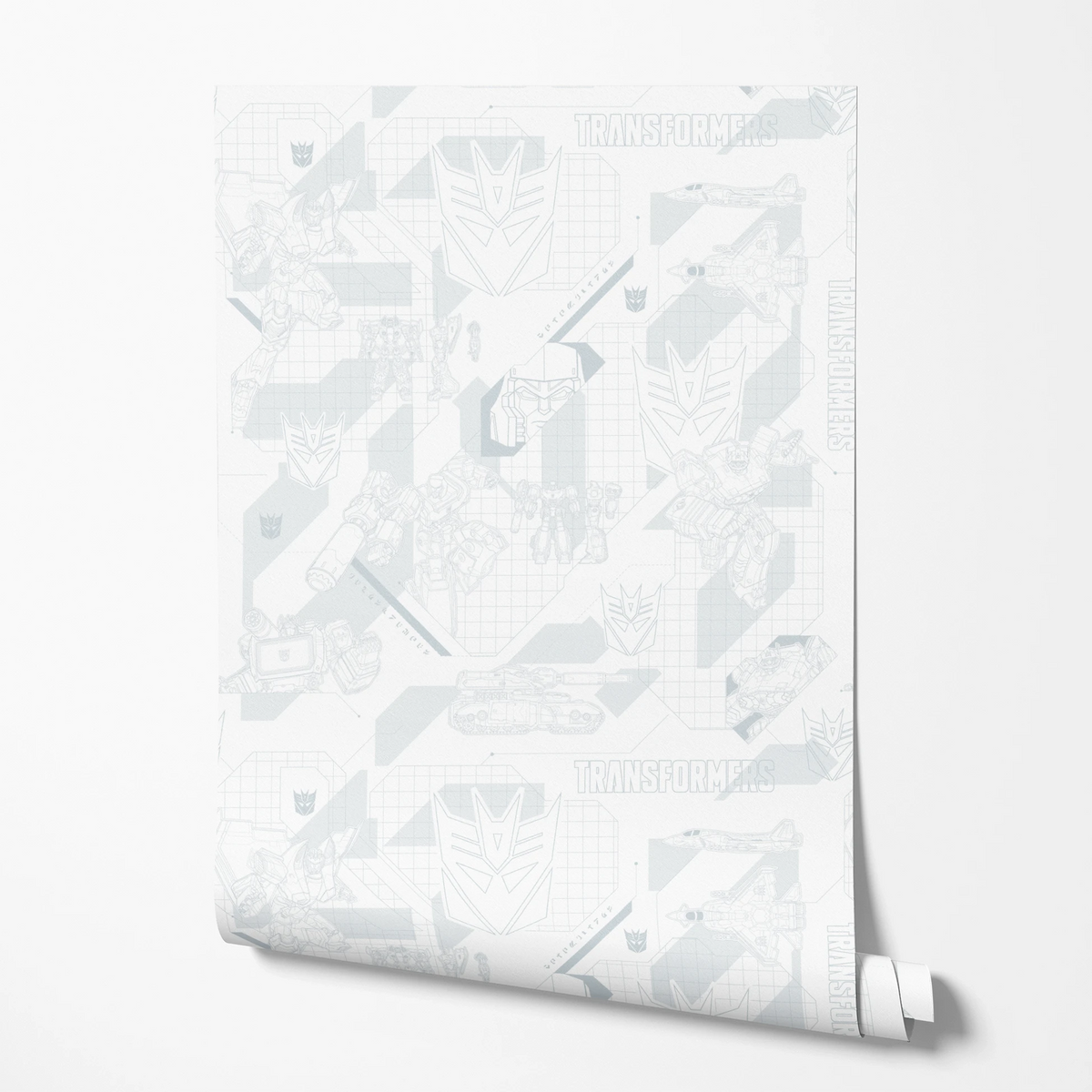 Hasbro Transformers Decepticons Graphics on White Wallpaper
