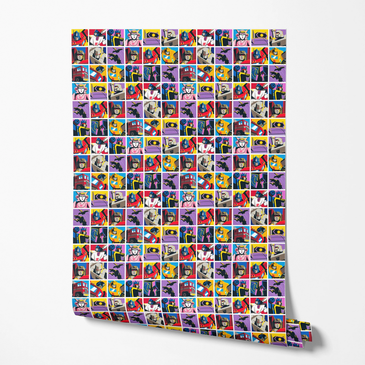 Hasbro Transformers Artist Grid Blocks Wallpaper