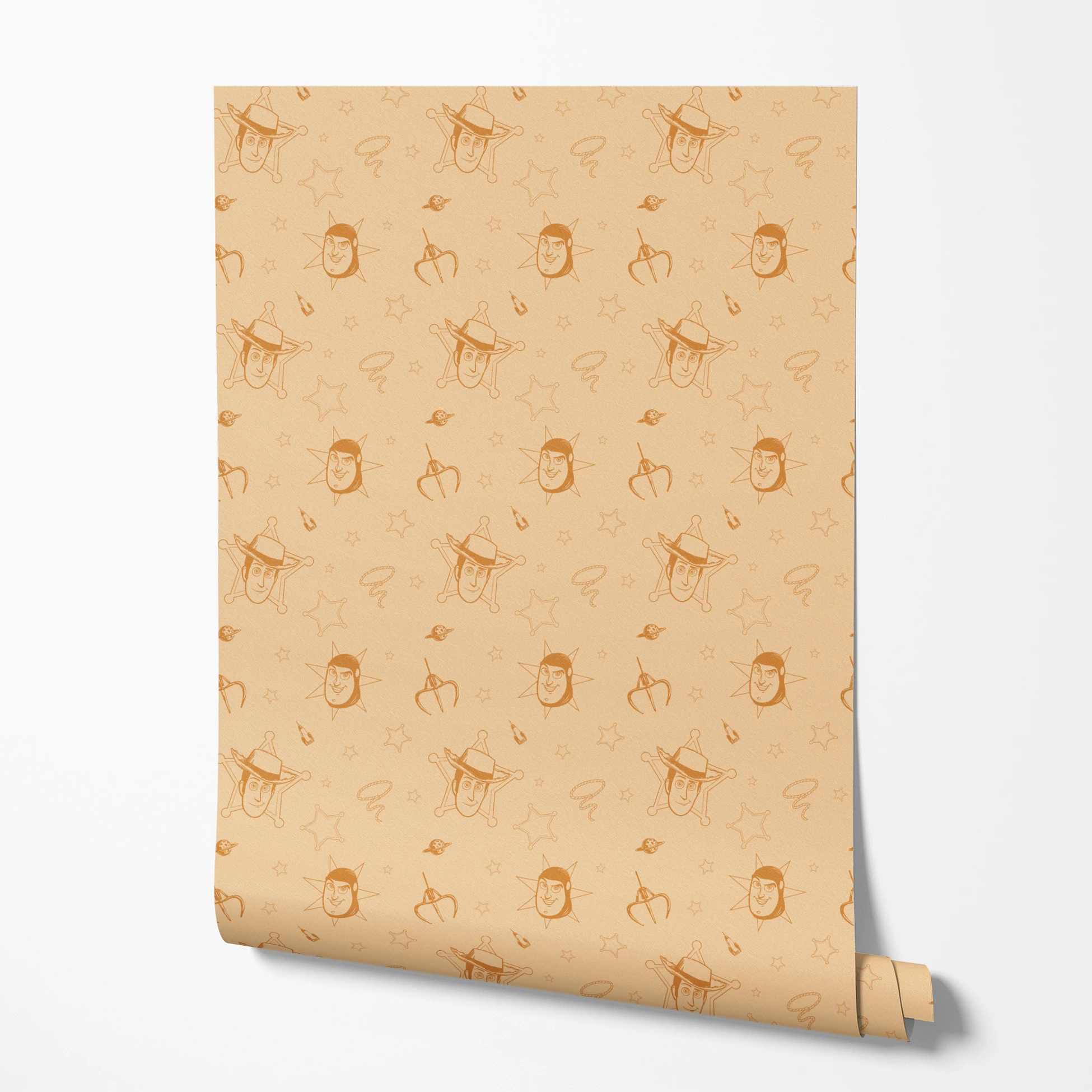 Disney and Pixar Toy Story Infinity on Orange Wallpaper