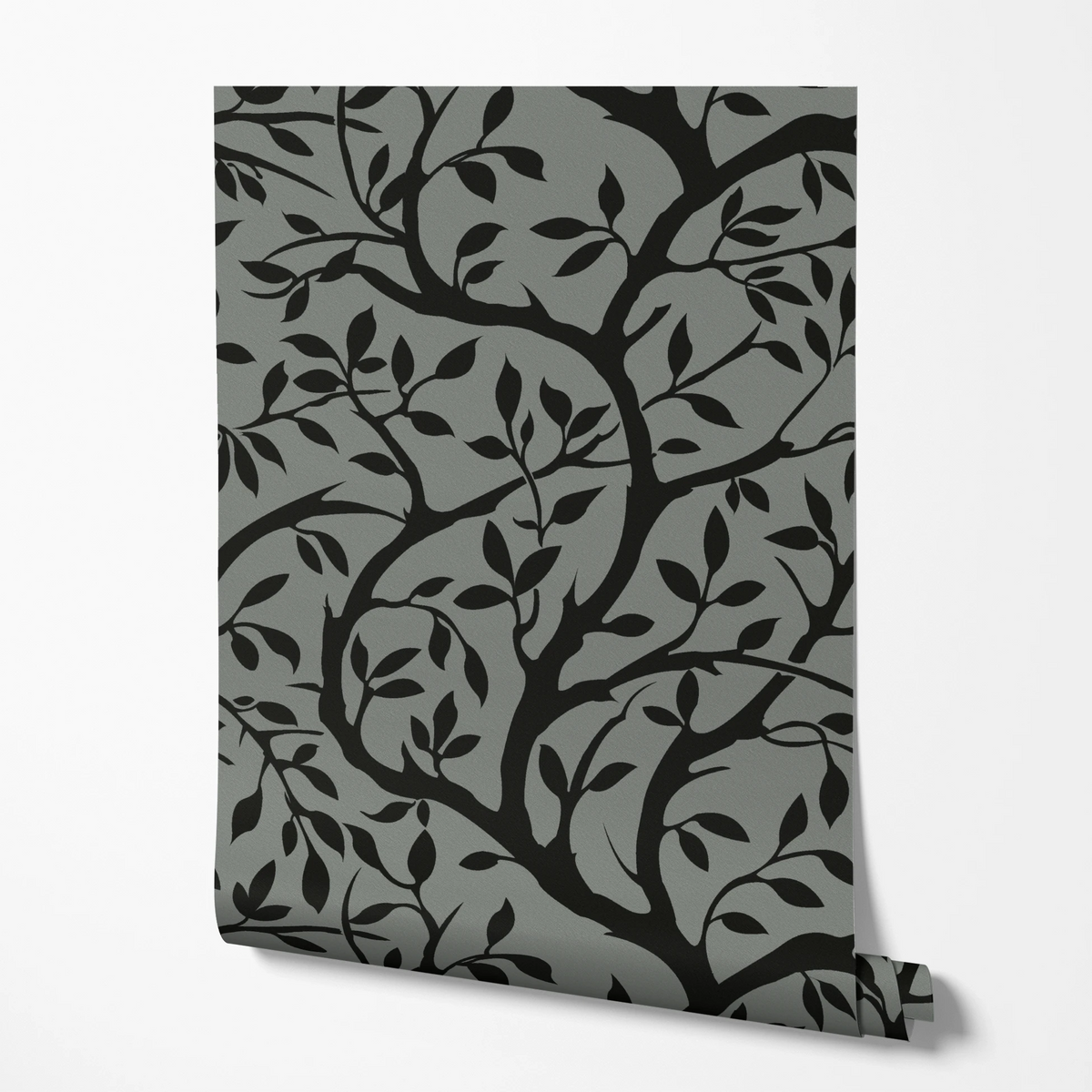 Winding Willow on Black Days Wallpaper