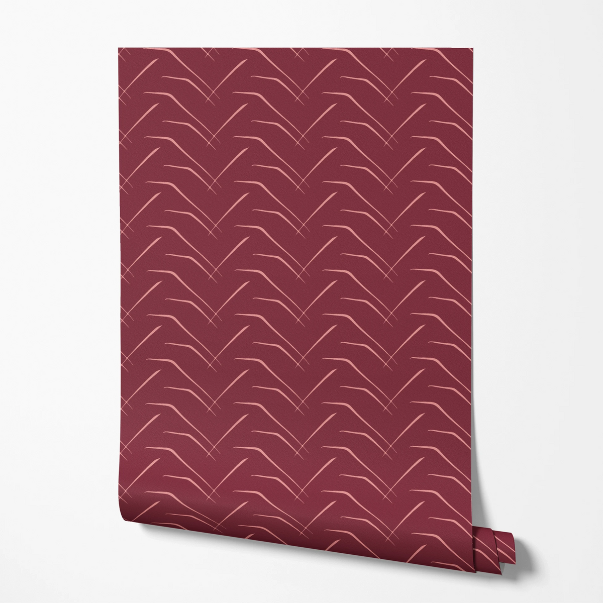 Dartmoore on Oxblood Wallpaper