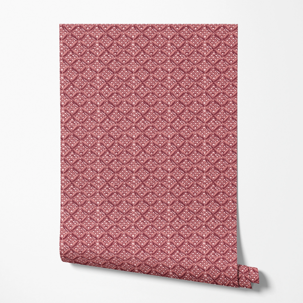 Arabella on Clove Pink Wallpaper