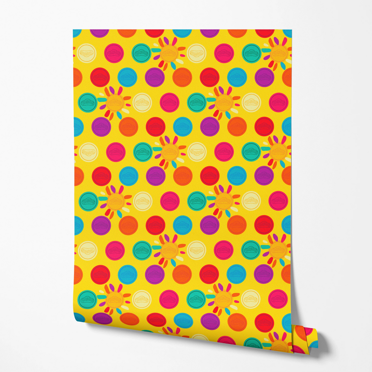 Hasbro Play-Doh Bright Multicolor Suns Wallpaper