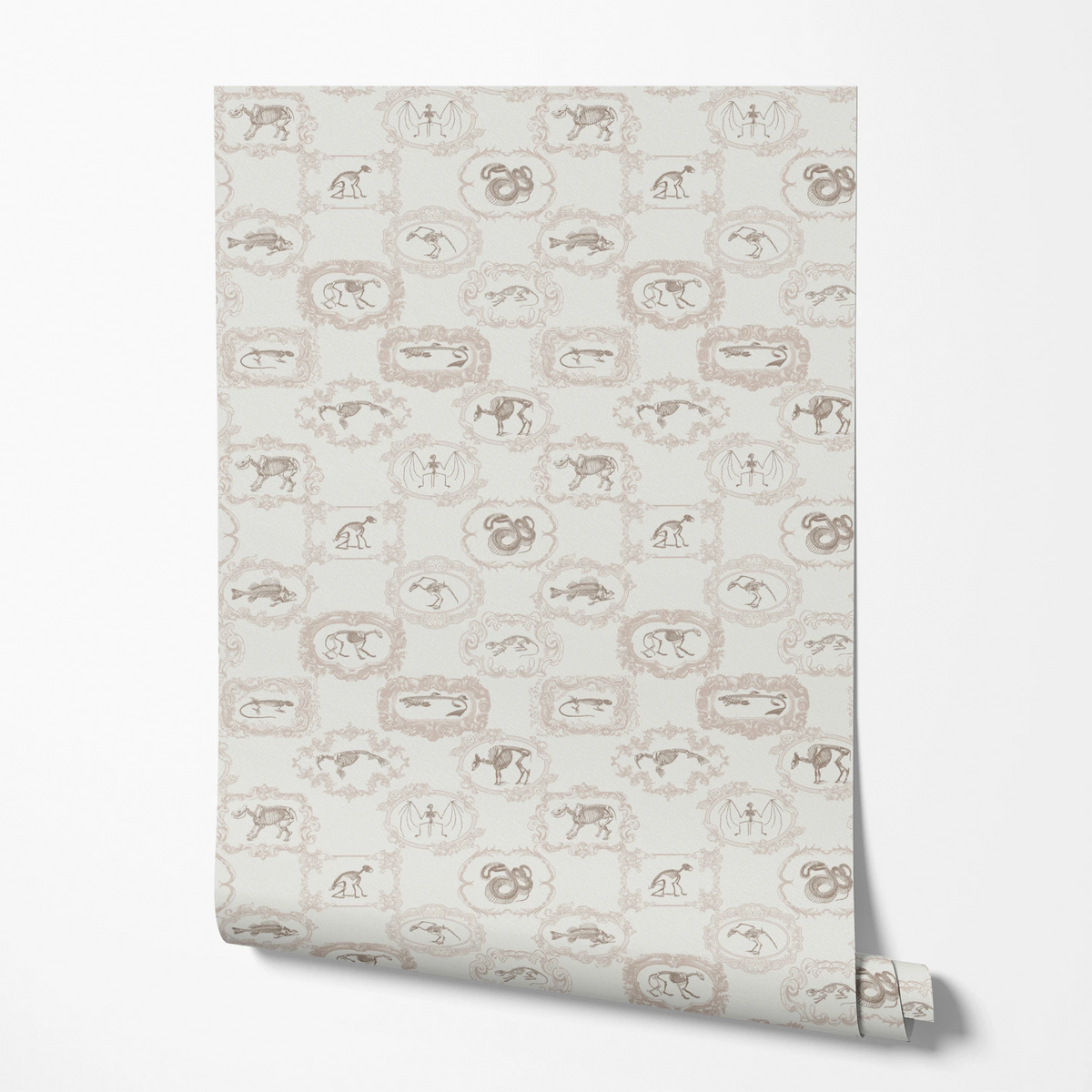 Disney Haunted Mansion Pet Portraits on Cream Wallpaper