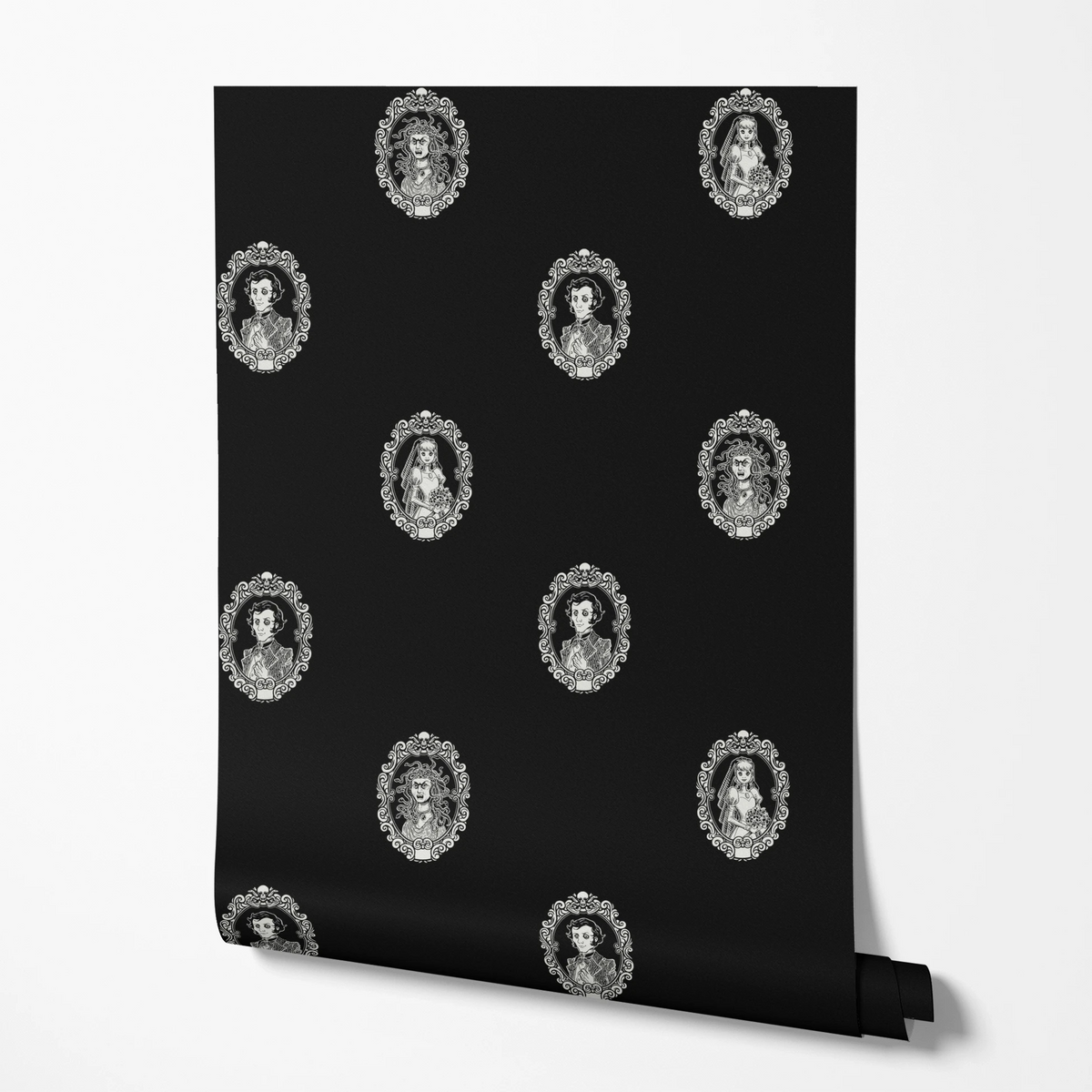 Disney Haunted Mansion Creepy Cameo Portraits Wallpaper