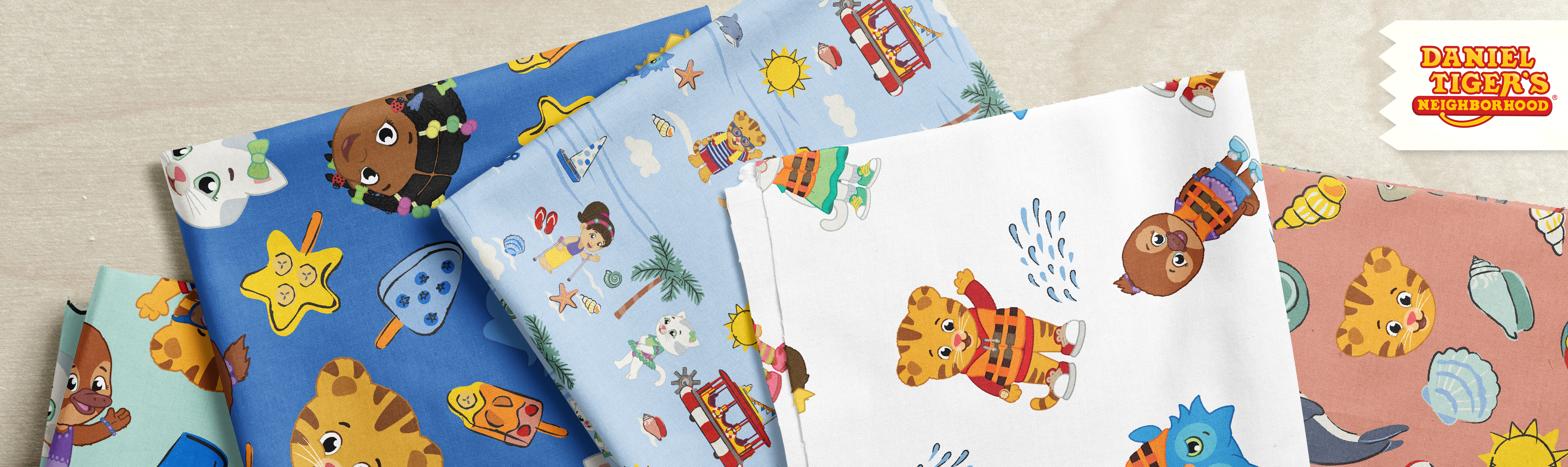 Daniel Tiger's Neighborhood Fabric & Wallpaper Designs
