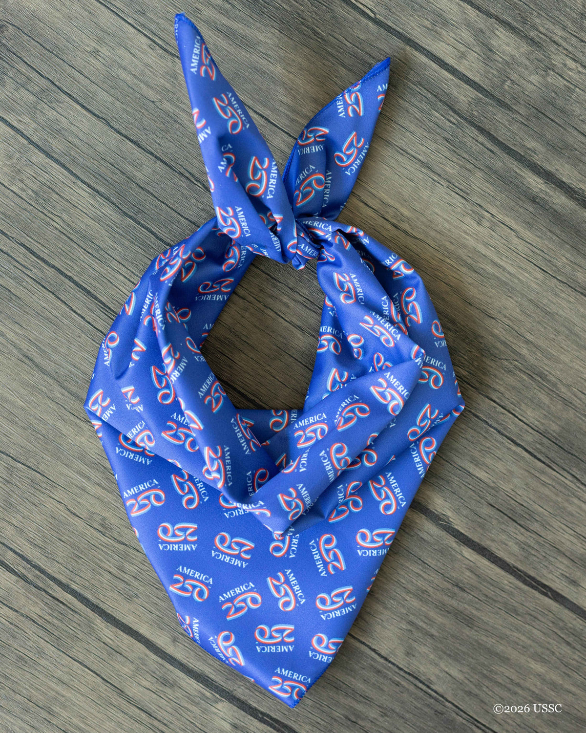 AMERICA250™ Logo on Blue Bandana