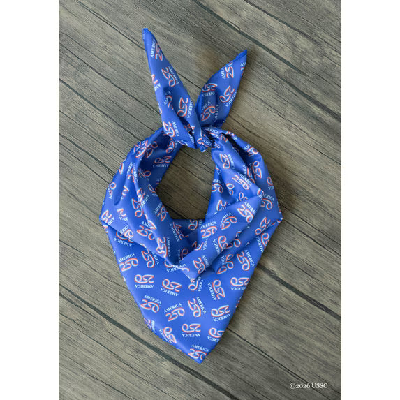 AMERICA250™ Logo on Blue Bandana