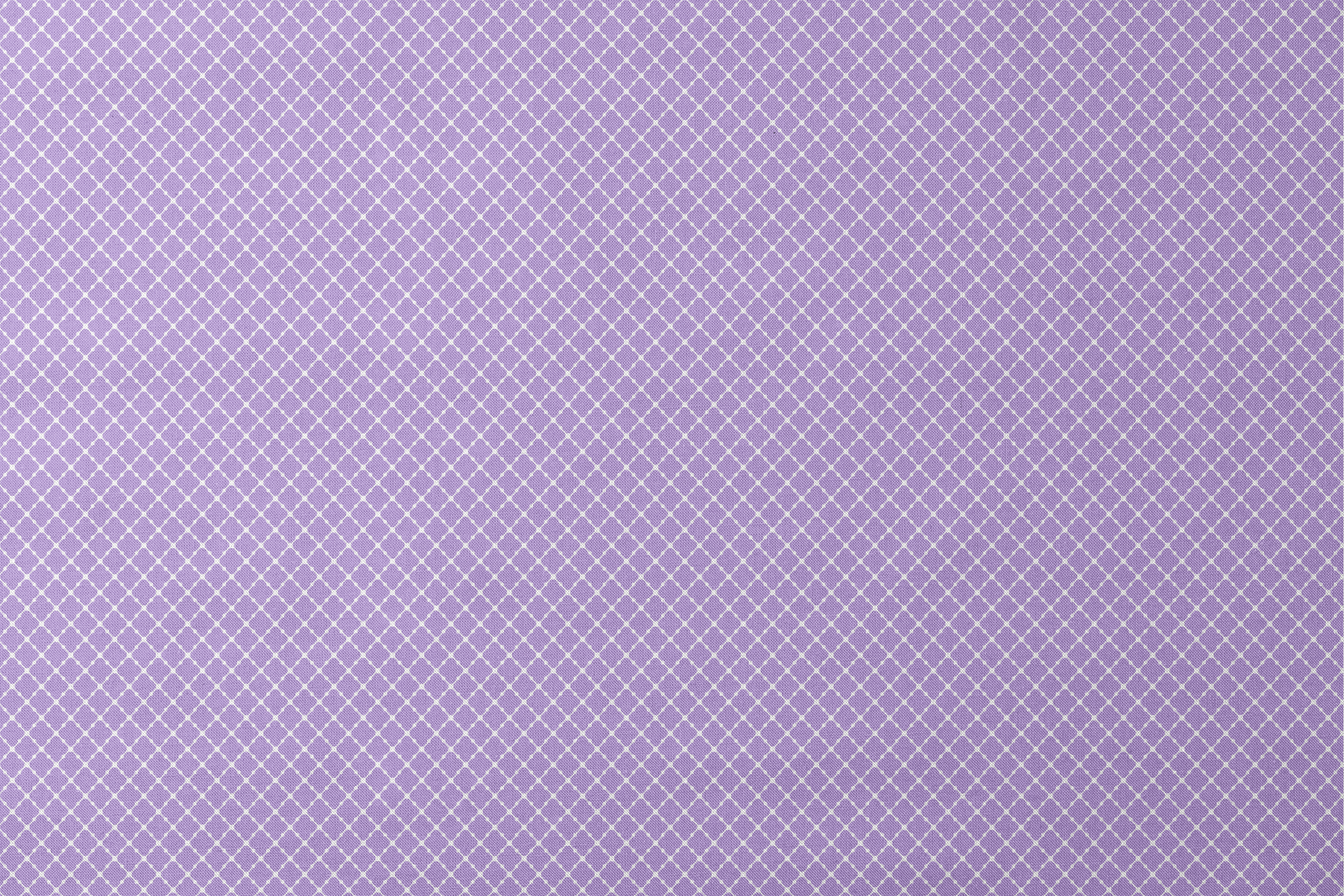 Purple quatrefoil pattern with white lattice grid on lavender background designs flat mockup