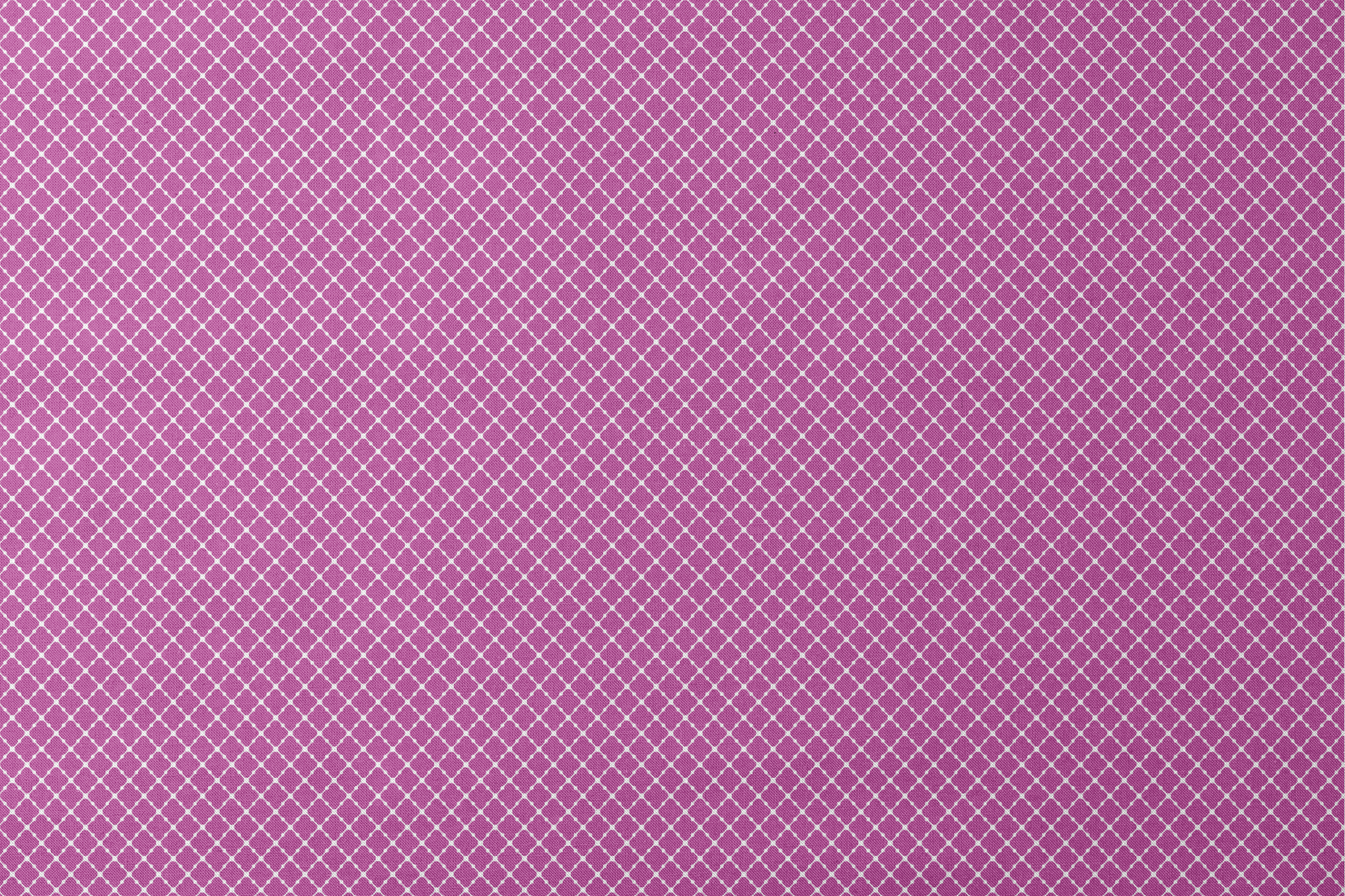 Magenta quatrefoil pattern with white lattice outline designs flat mockup