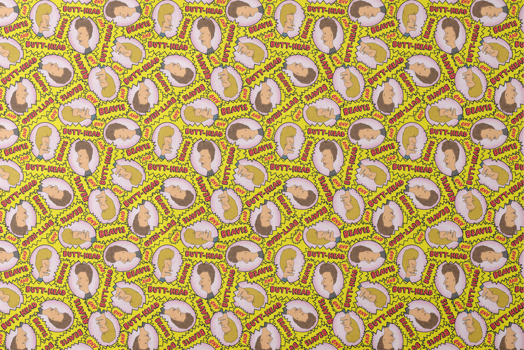 Paramount Beavis & Butthead Retro Character | Fabric by the Yard