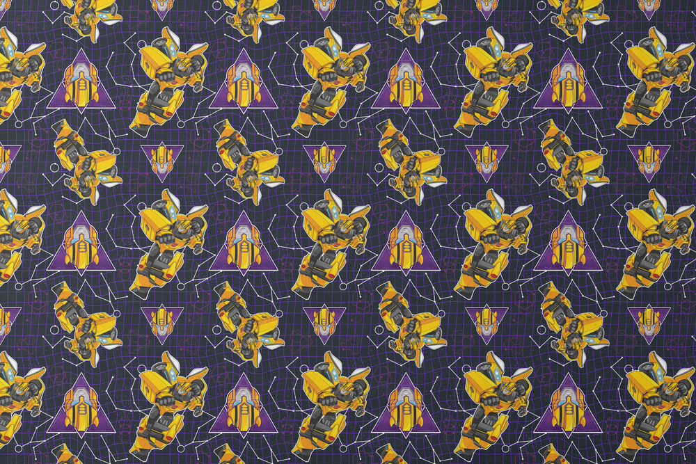 Hasbro Transformers Robot Grid | Fabric by the Yard