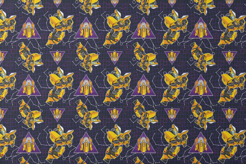 Hasbro Transformers Robot Grid | Fabric by the Yard