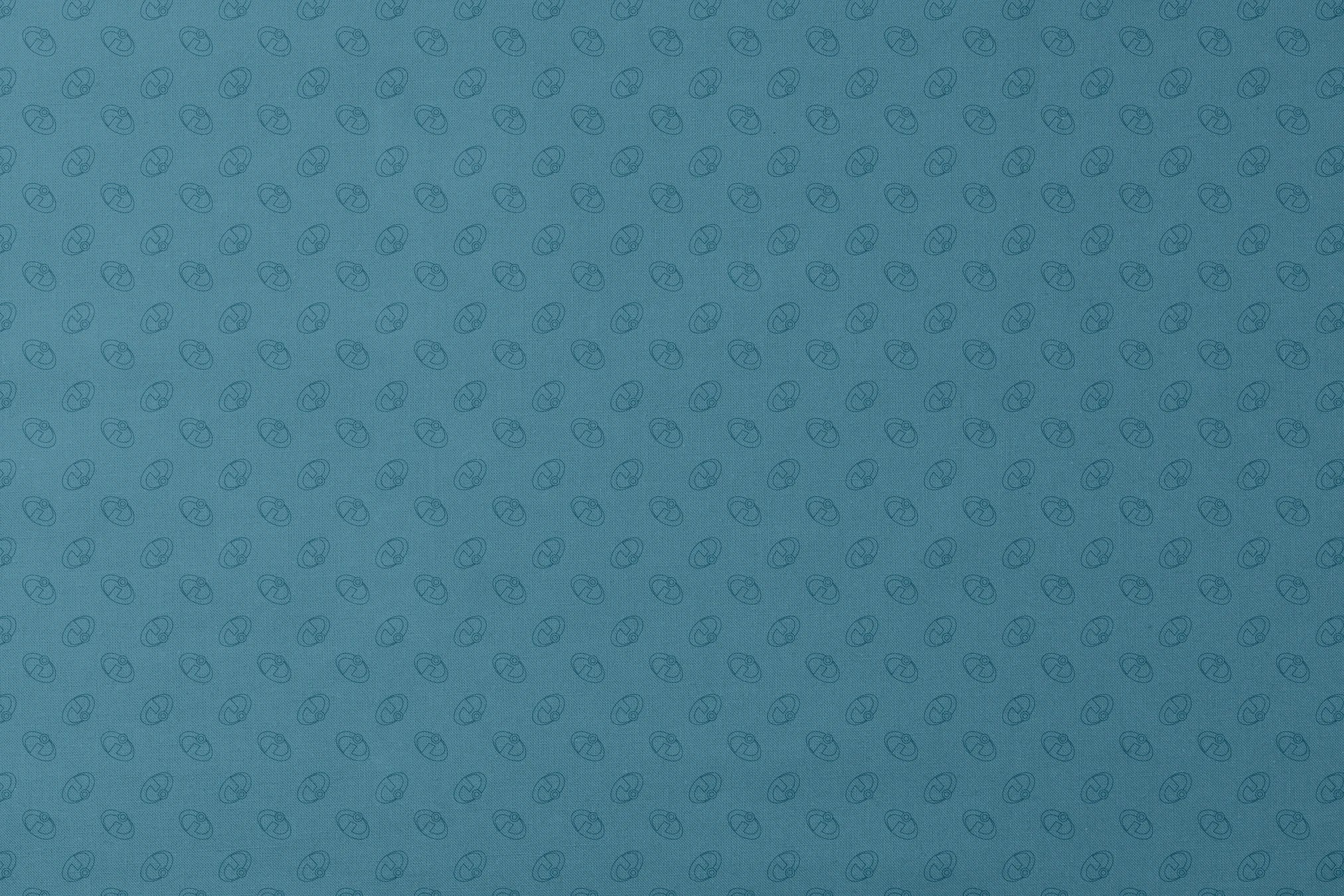 Abstract blue background with The Incredibles logos in repeating pattern designs flat mockup