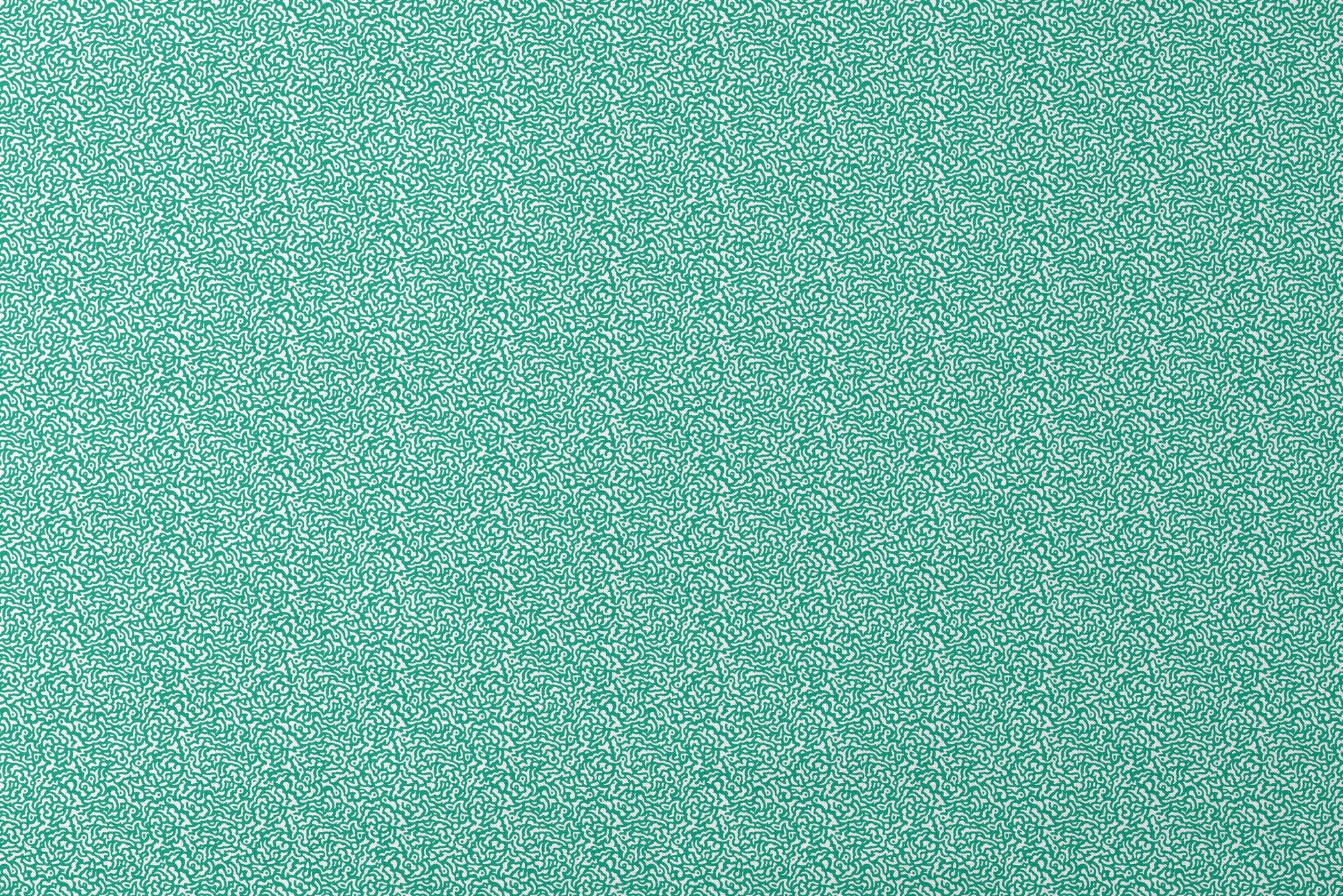 Abstract green and white pattern with organic swirling lines resembling coral or brain-like formations designs flat mockup