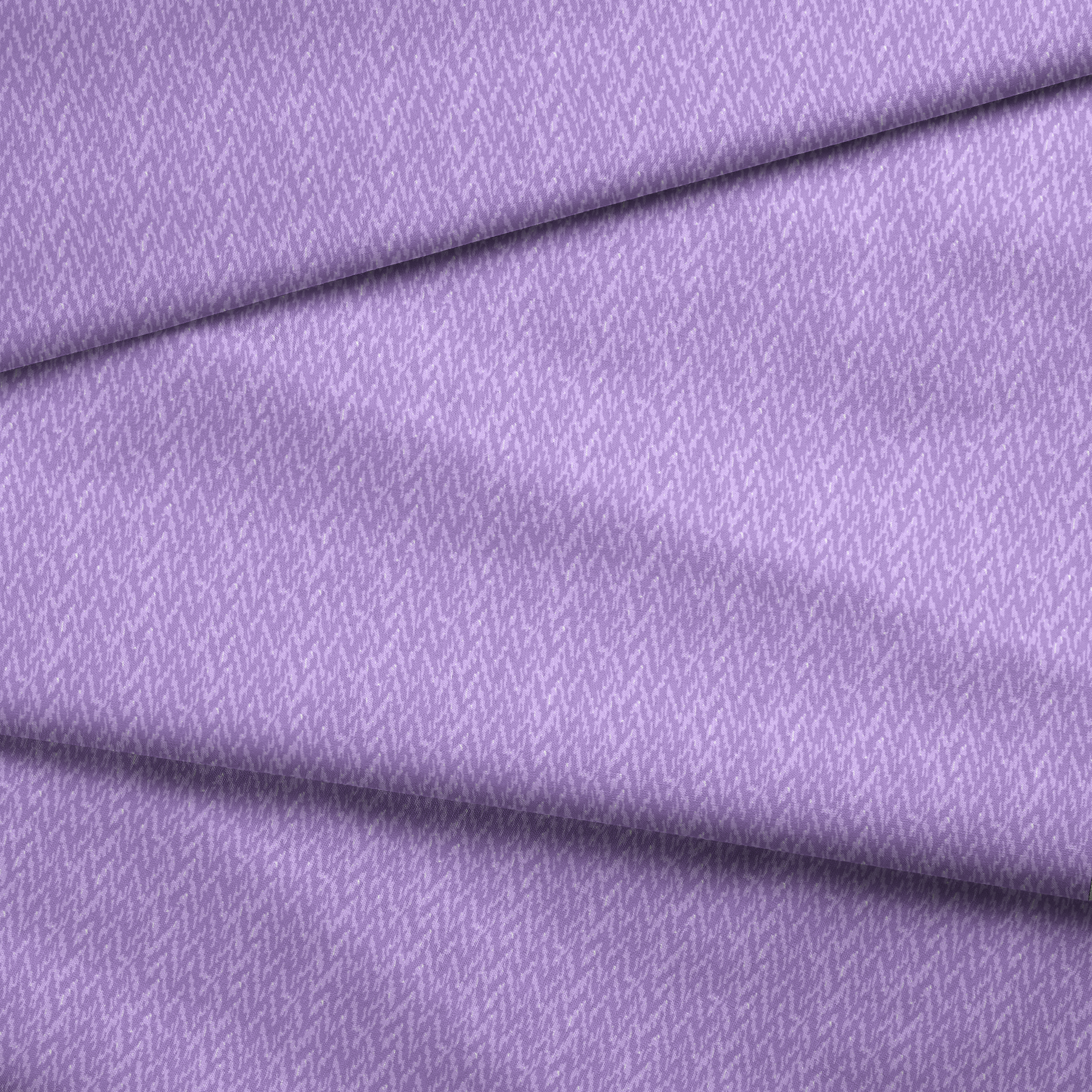 Abstract purple pattern with light lavender irregular vertical streaks on medium purple background fabric fold mockup