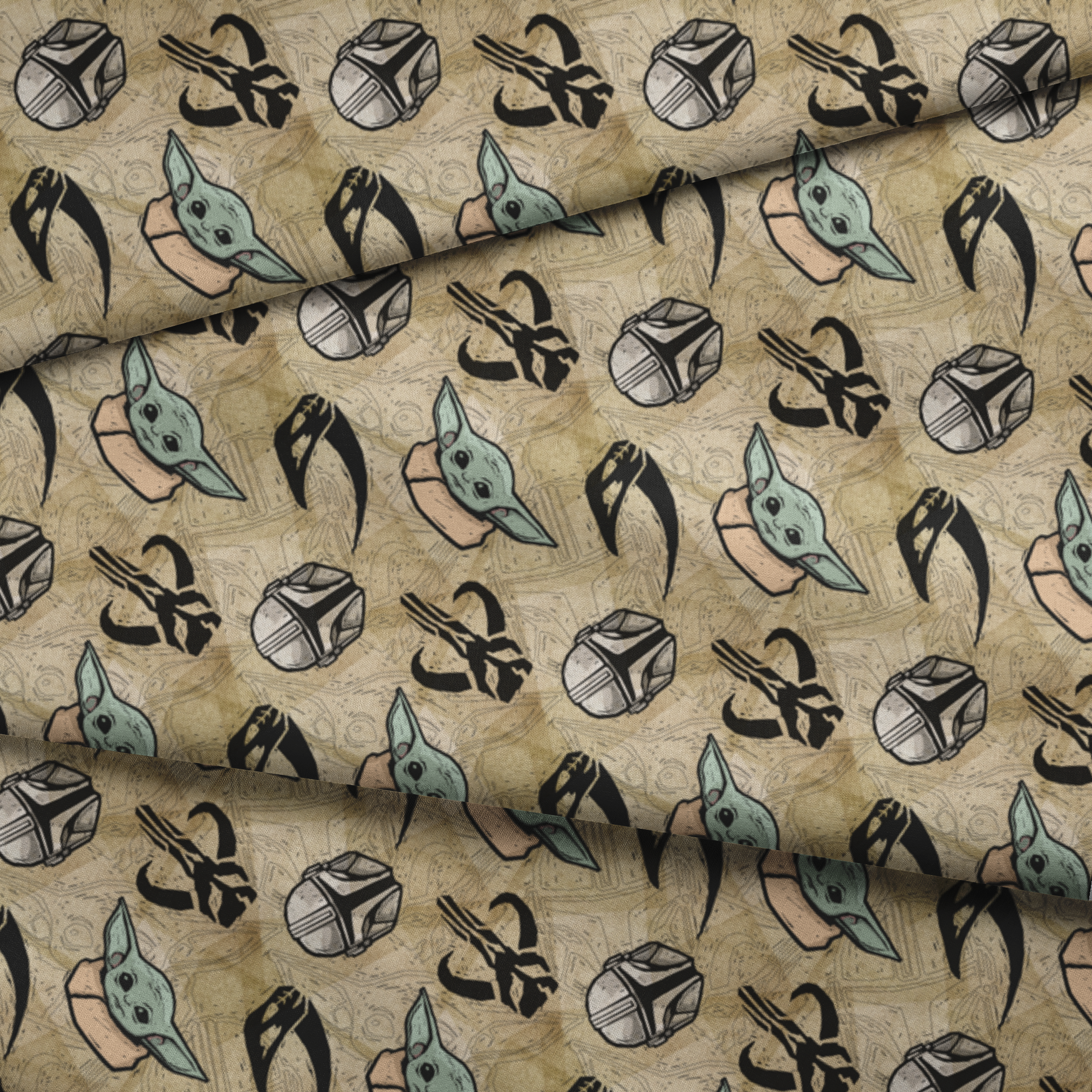  fabric fold mockup