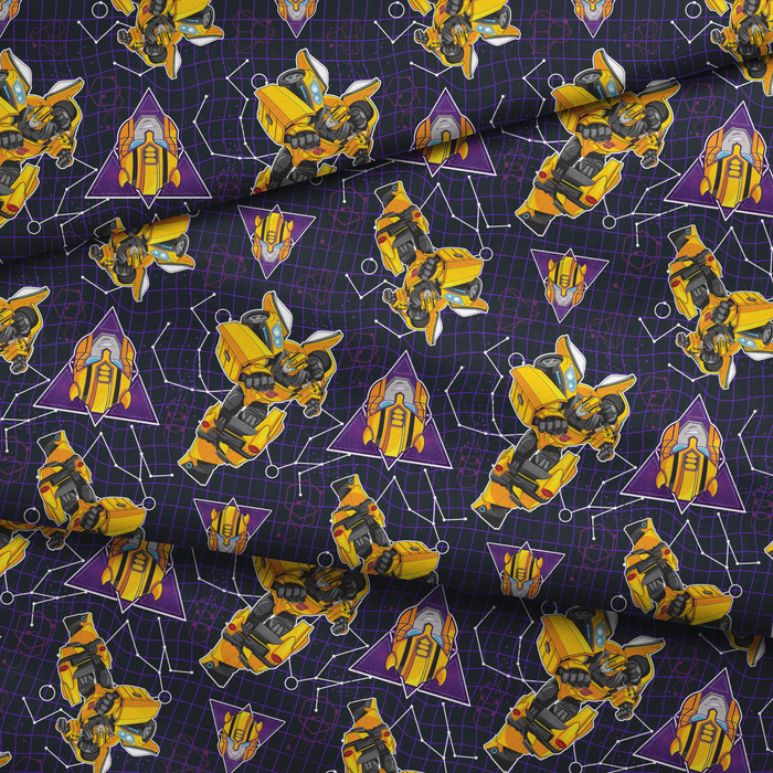 Hasbro Transformers Robot Grid | Fabric by the Yard
