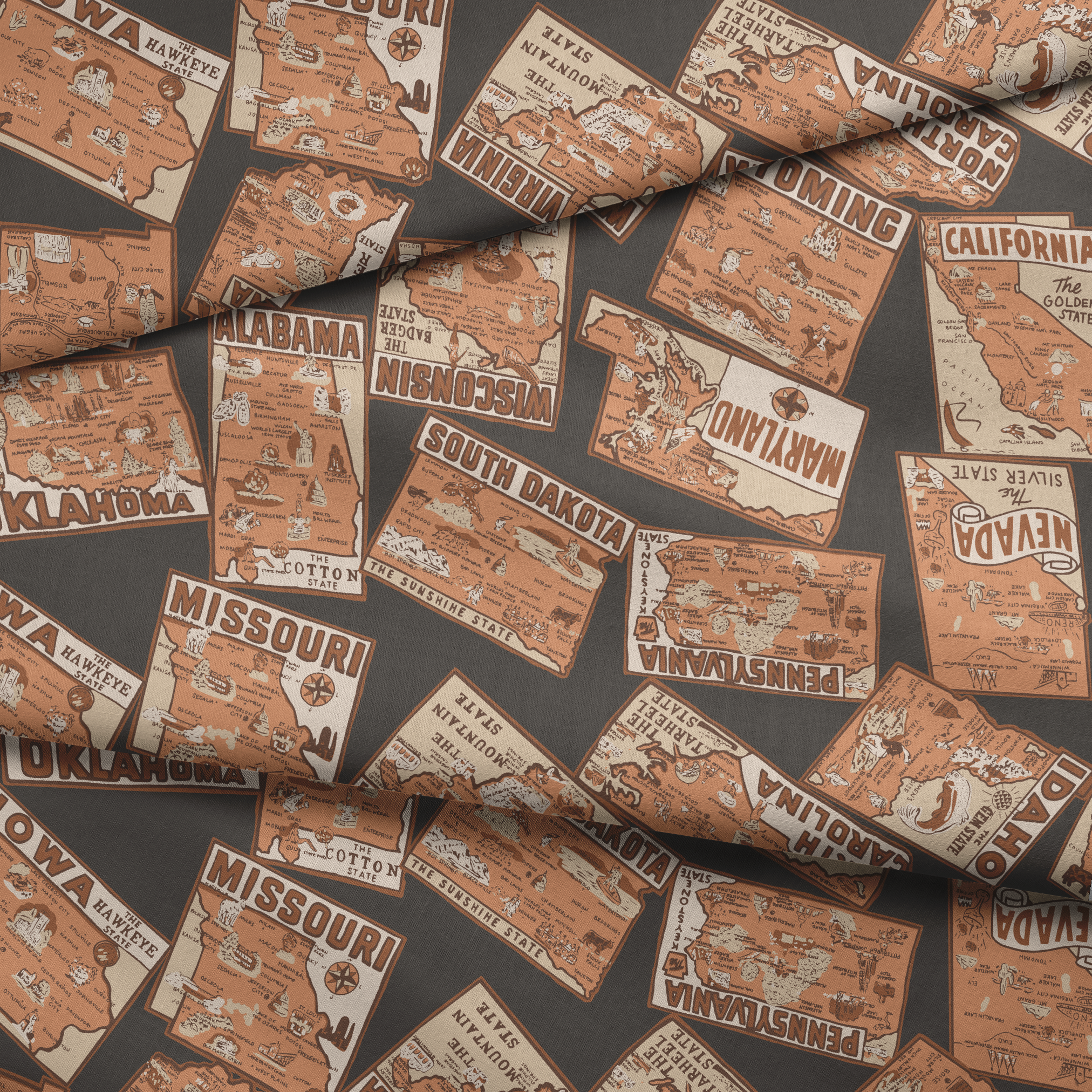  fabric fold mockup