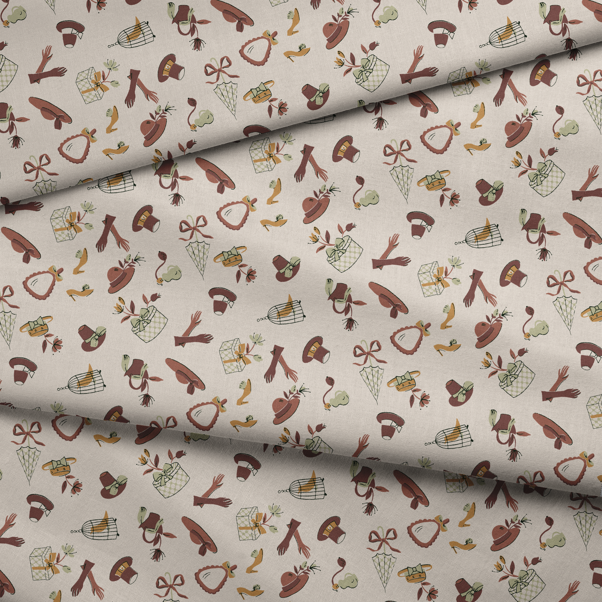  fabric fold mockup