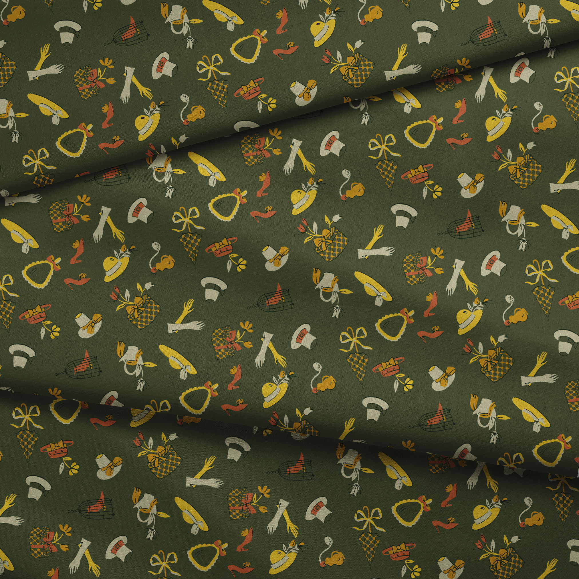  fabric fold mockup