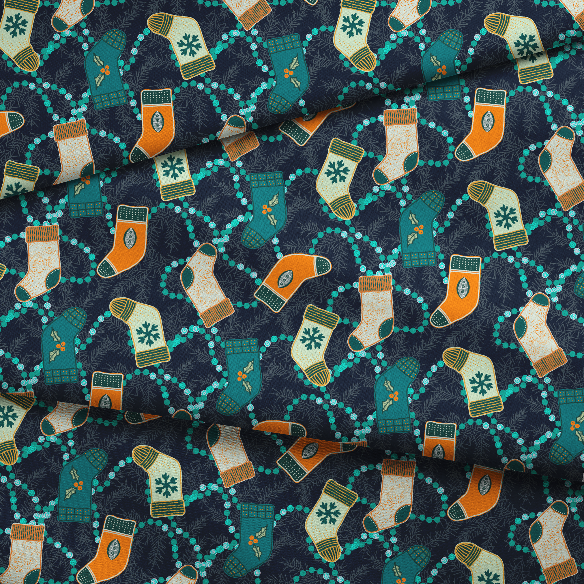  fabric fold mockup