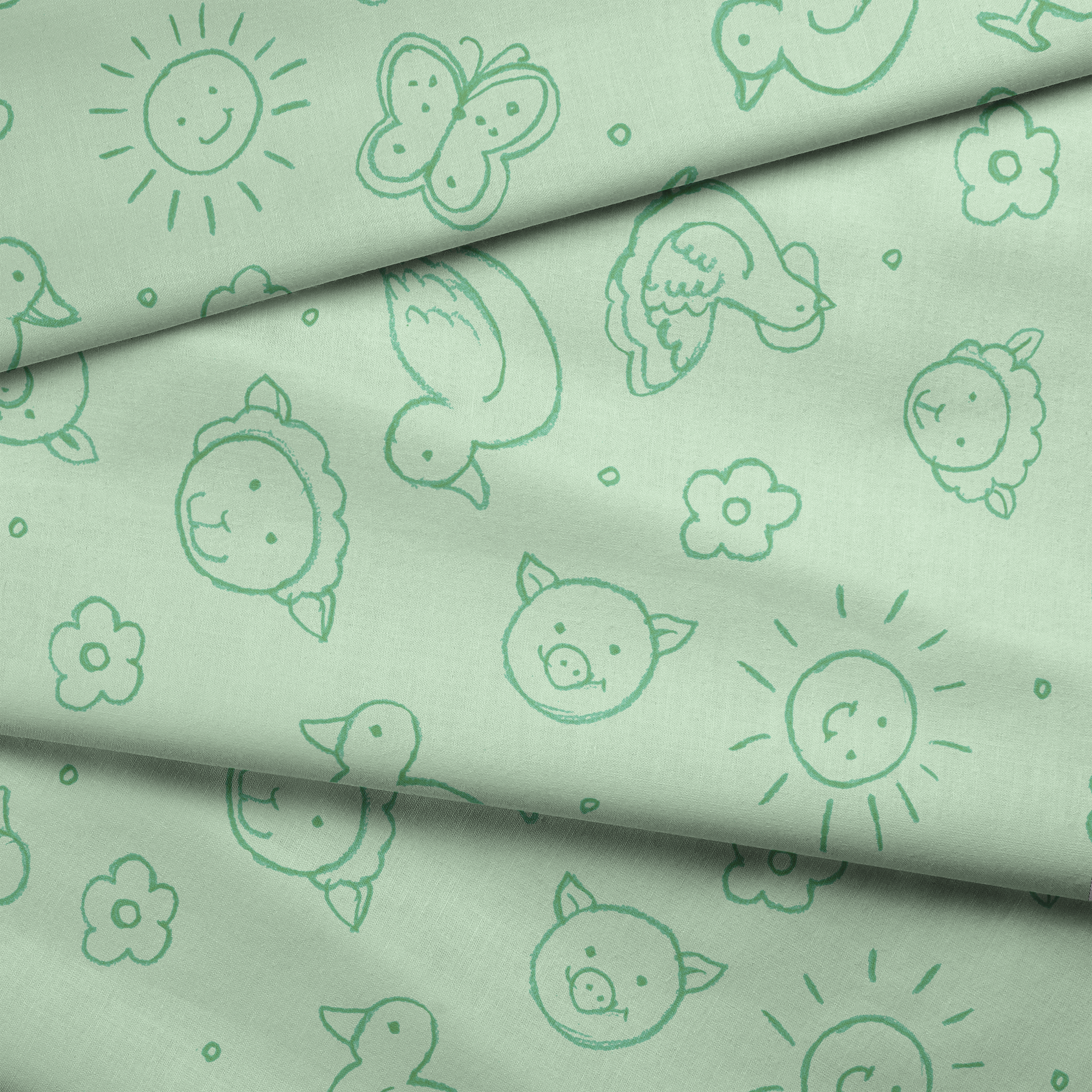  fabric fold mockup