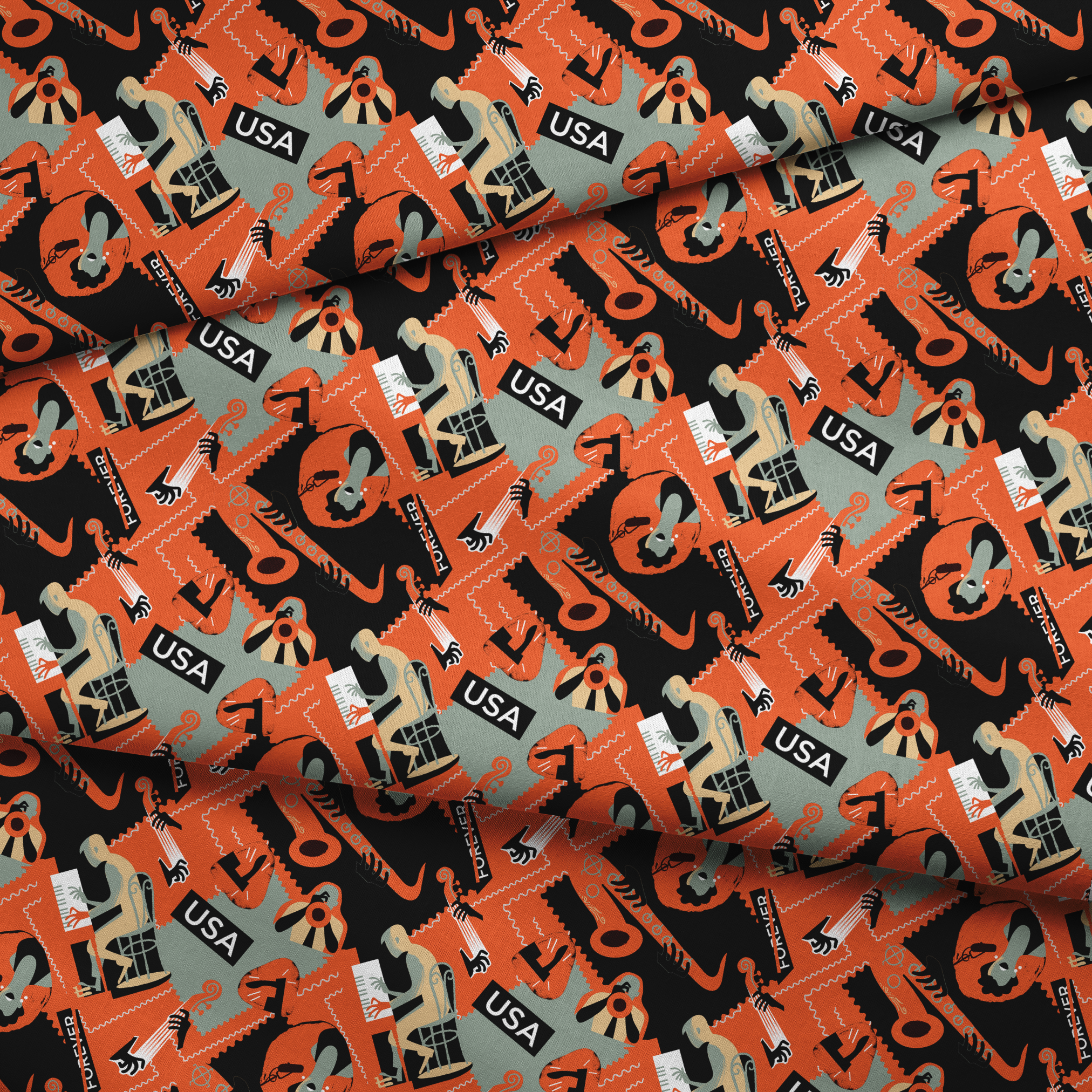  fabric fold mockup