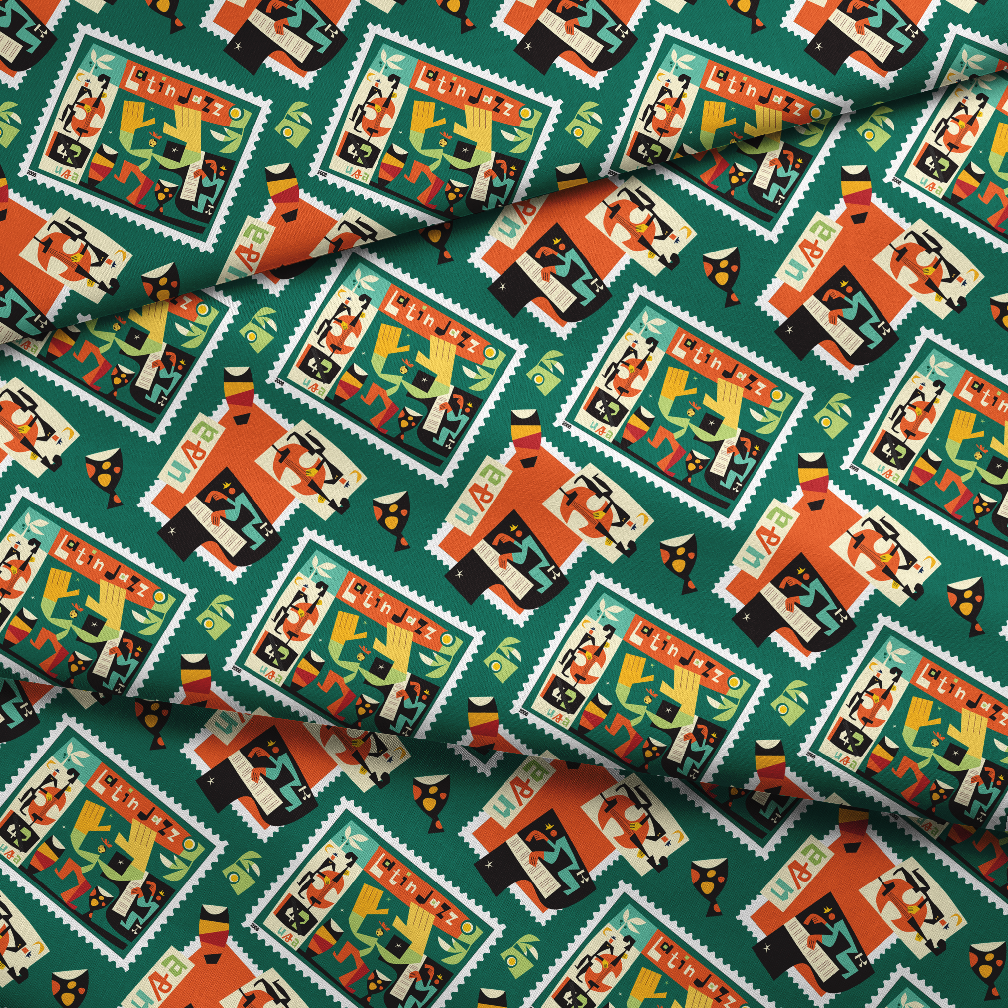  fabric fold mockup