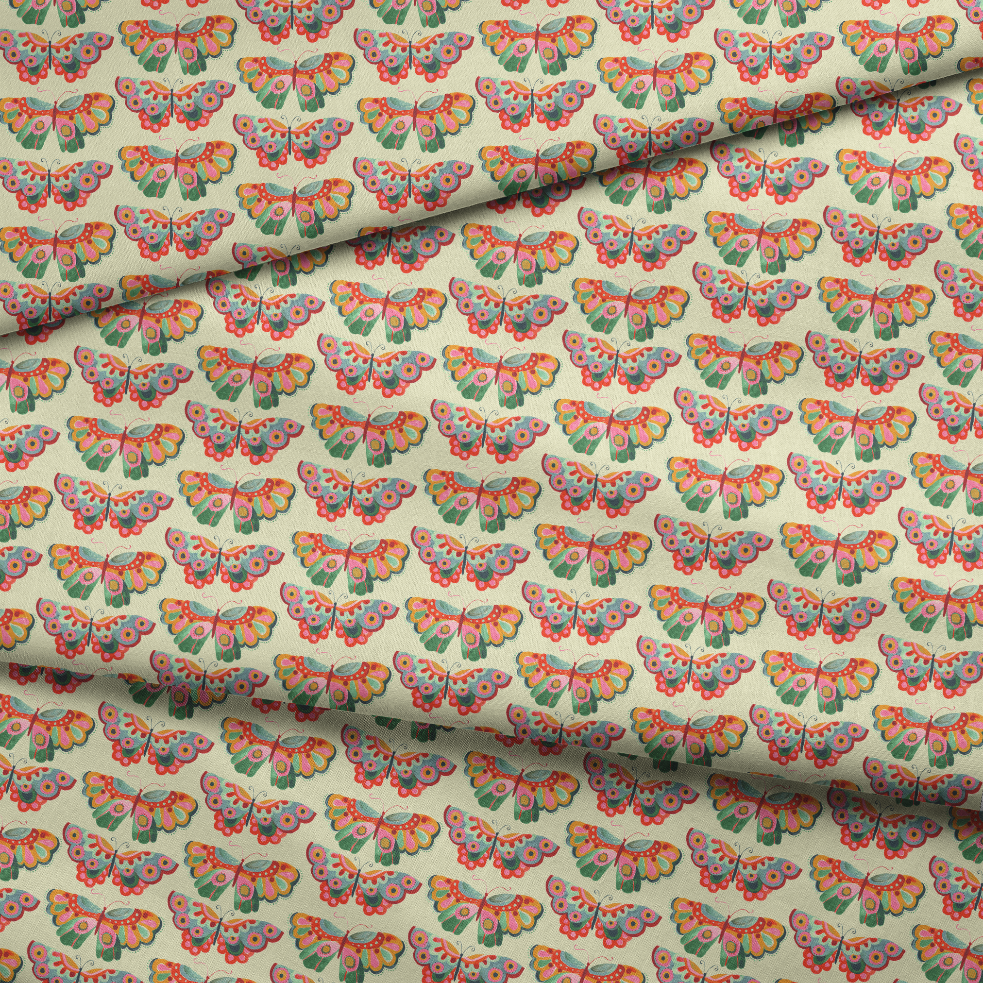  fabric fold mockup