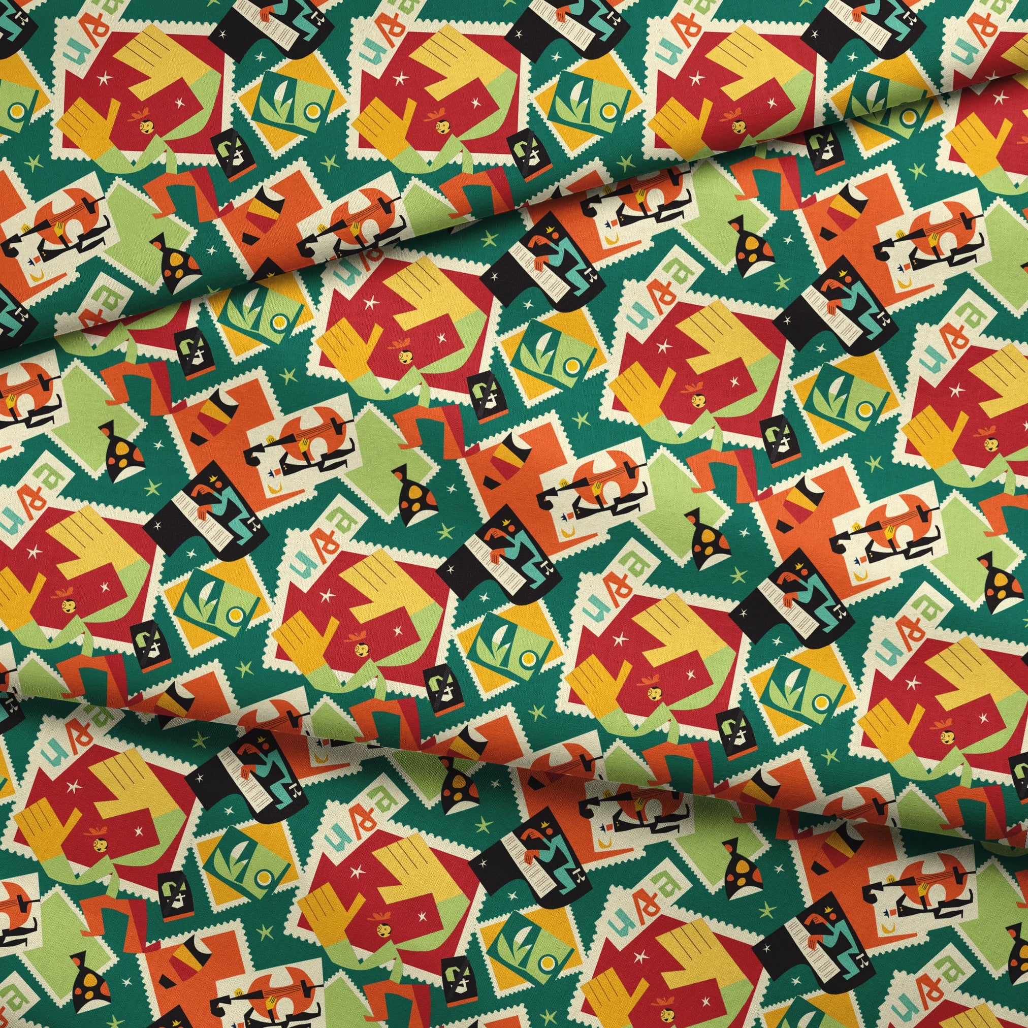  fabric fold mockup