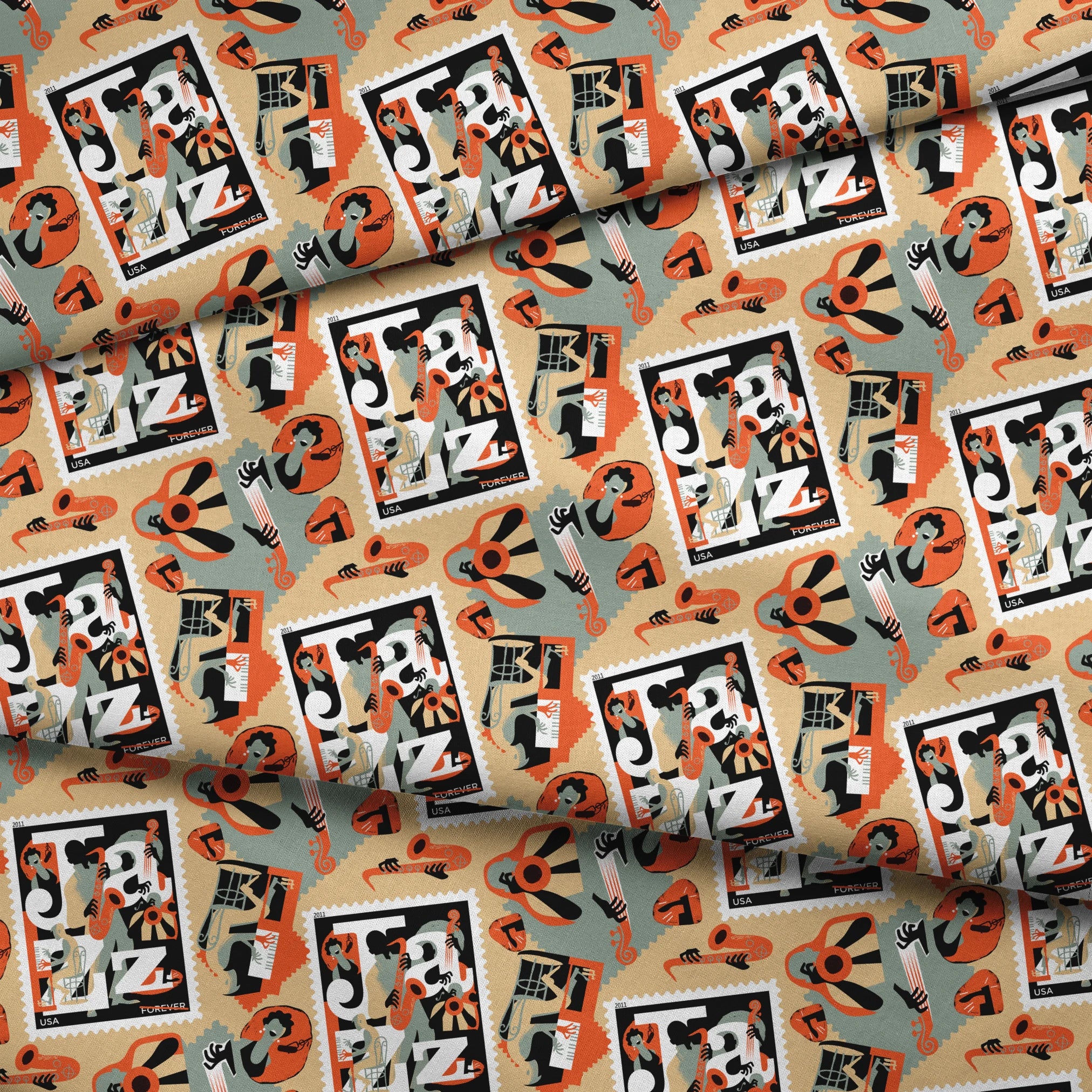  fabric fold mockup
