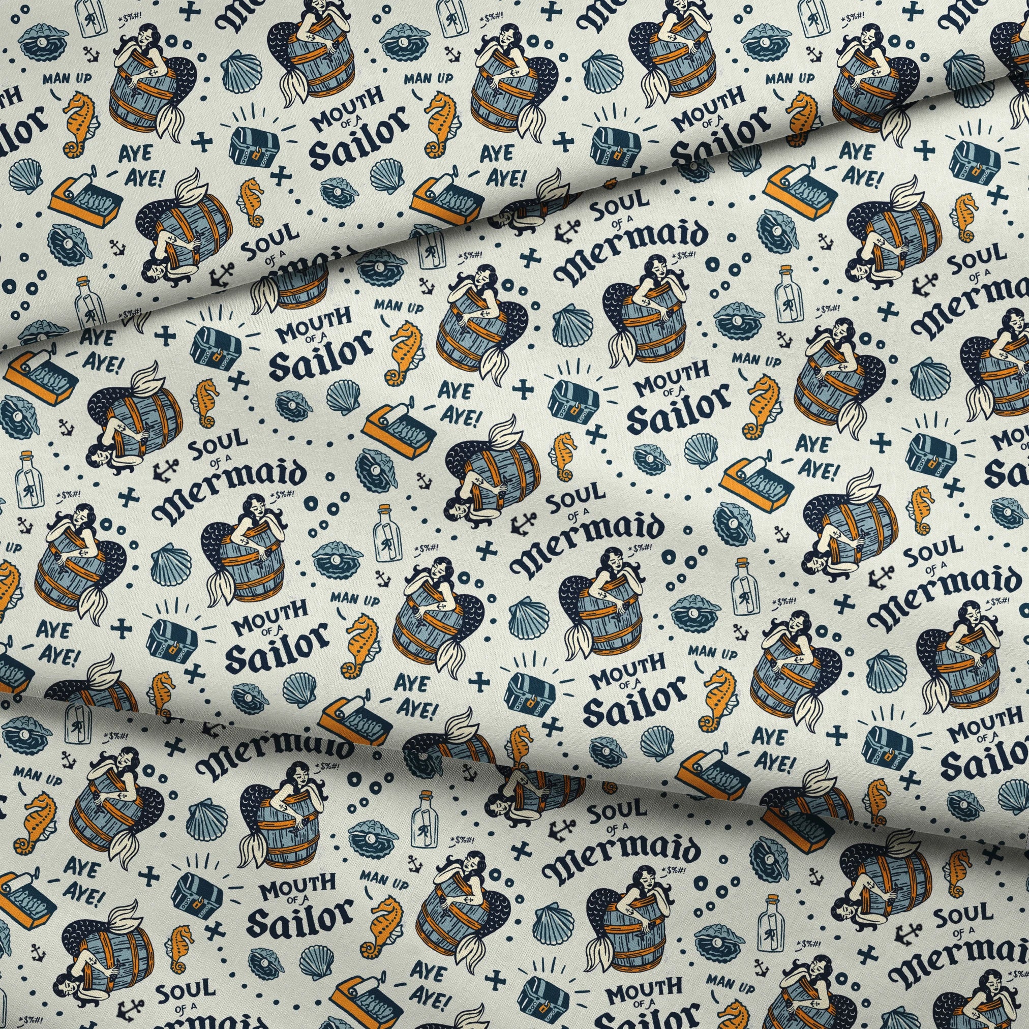  fabric fold mockup