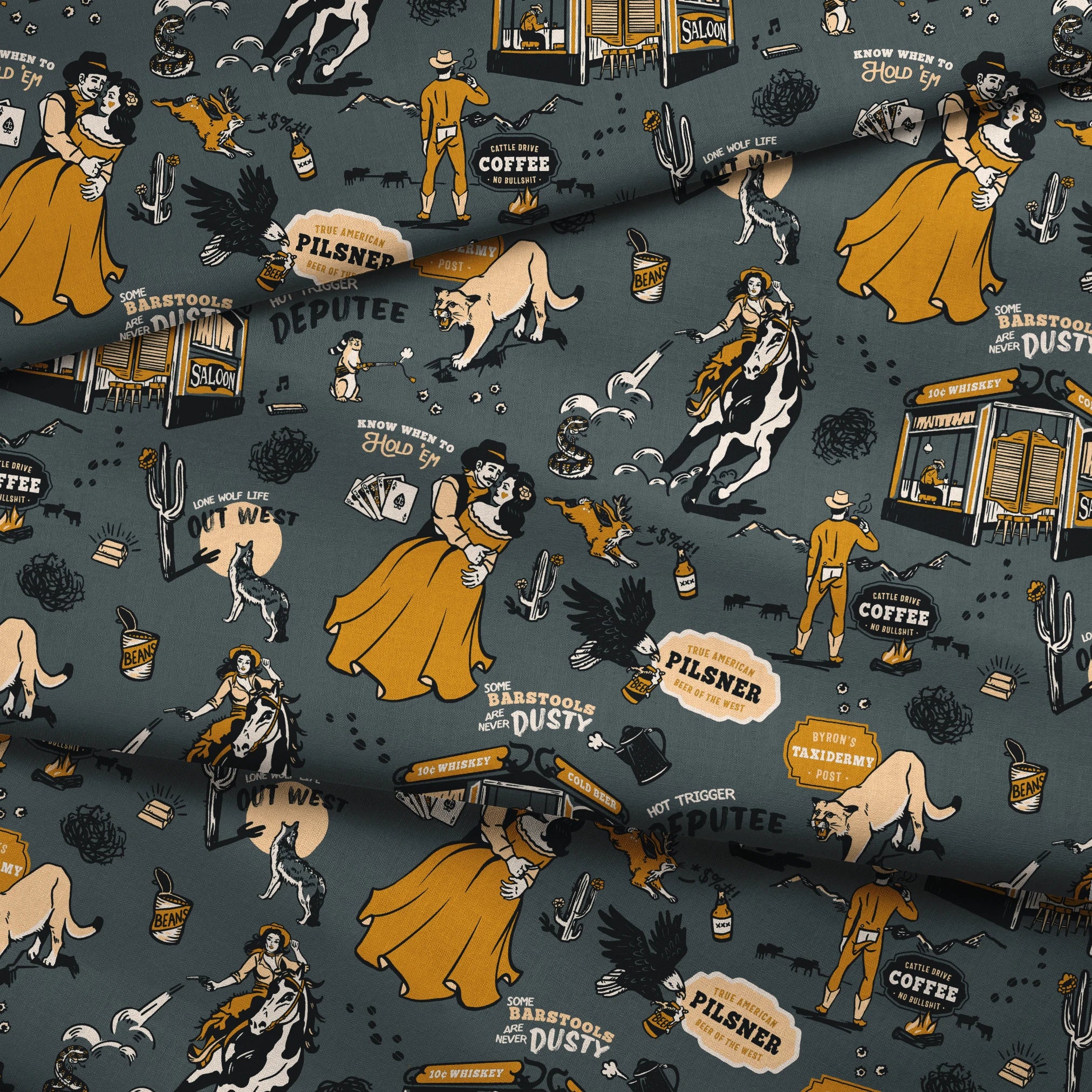  fabric fold mockup