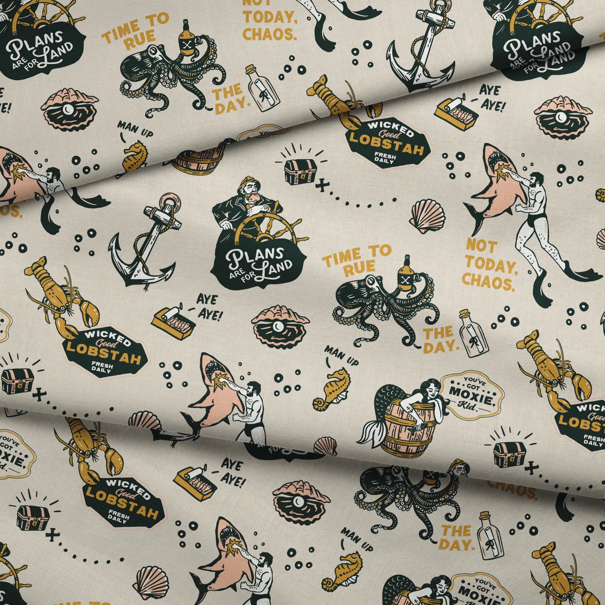  fabric fold mockup