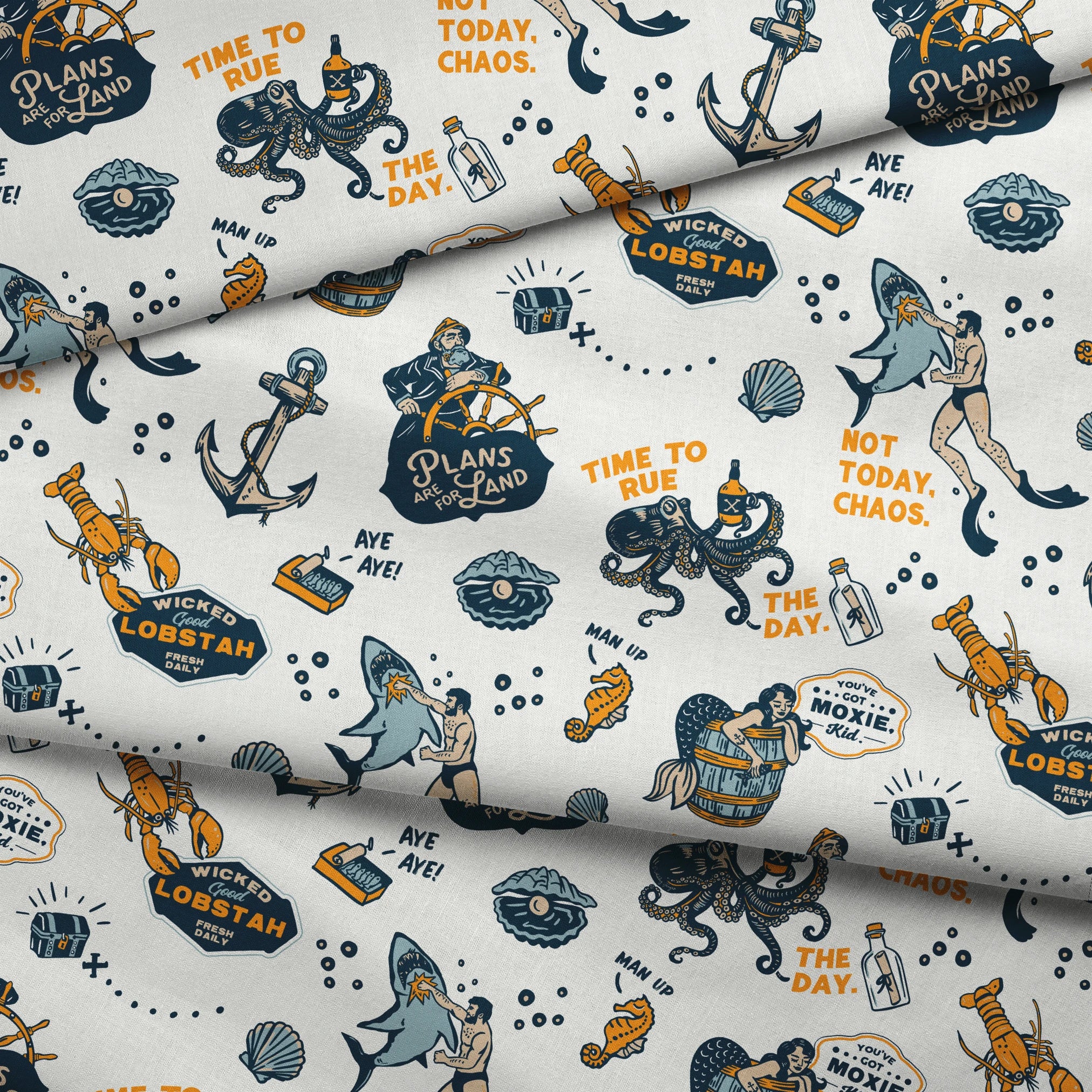  fabric fold mockup