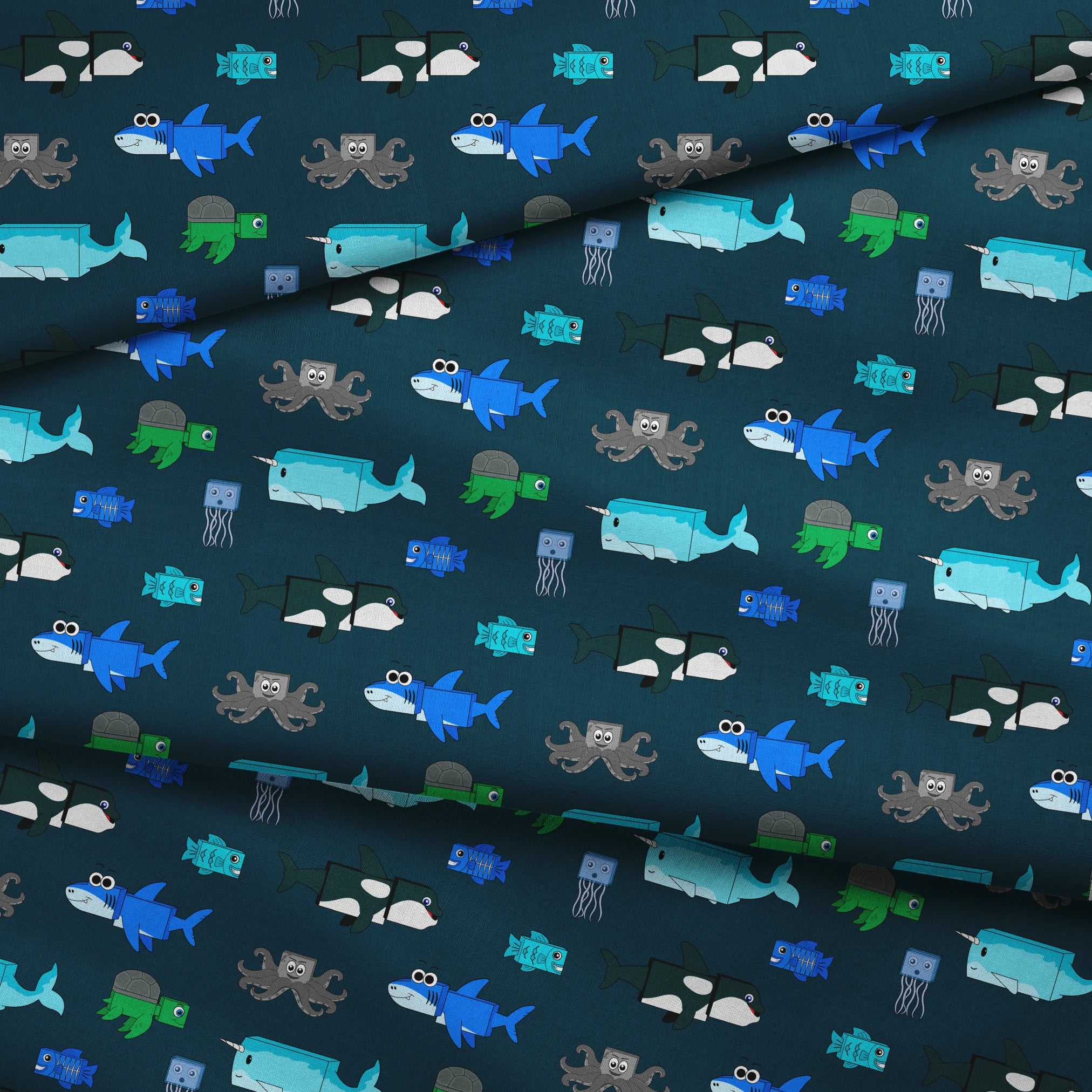  fabric fold mockup