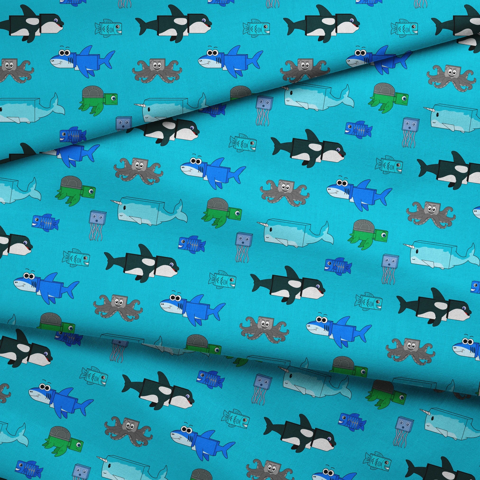  fabric fold mockup