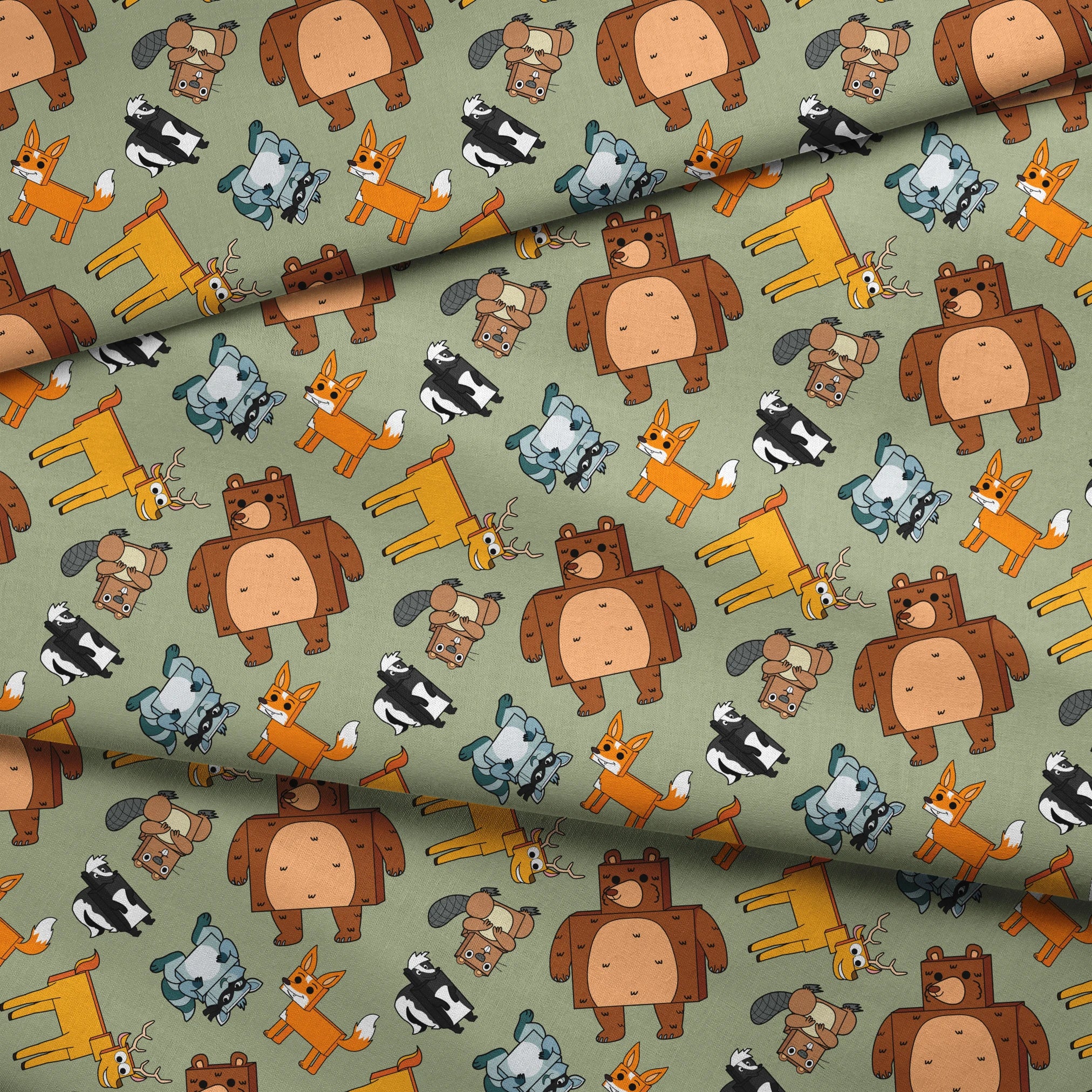  fabric fold mockup
