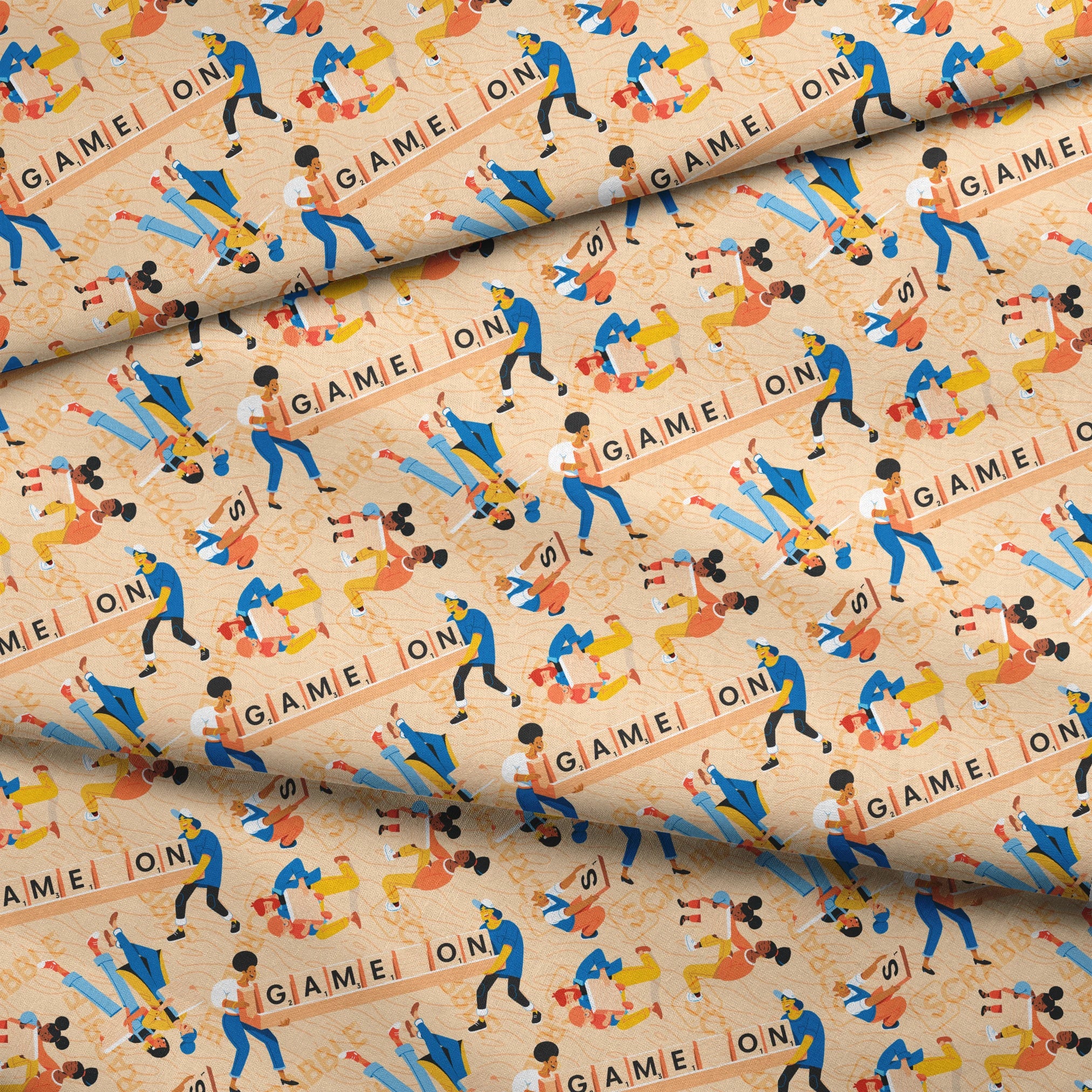  fabric fold mockup