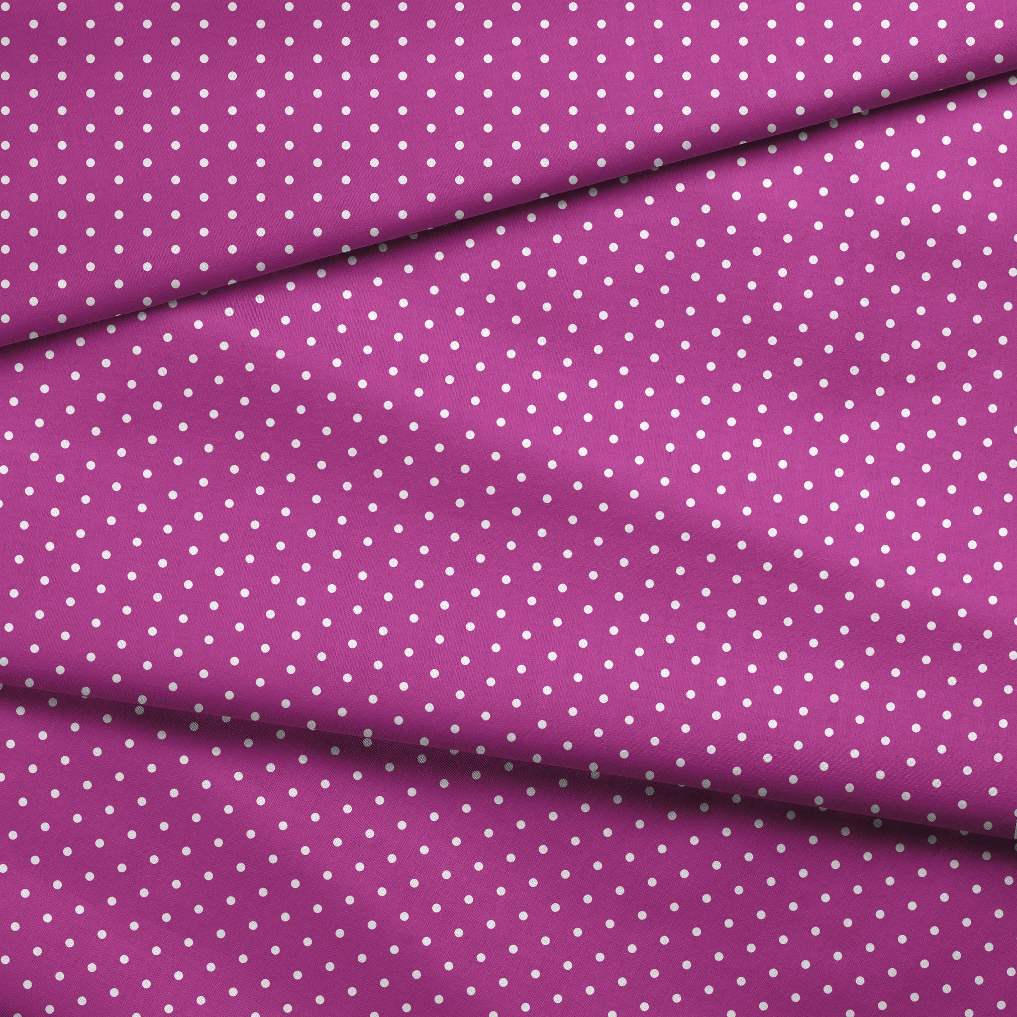 Two white circles on a purple background fabric fold mockup
