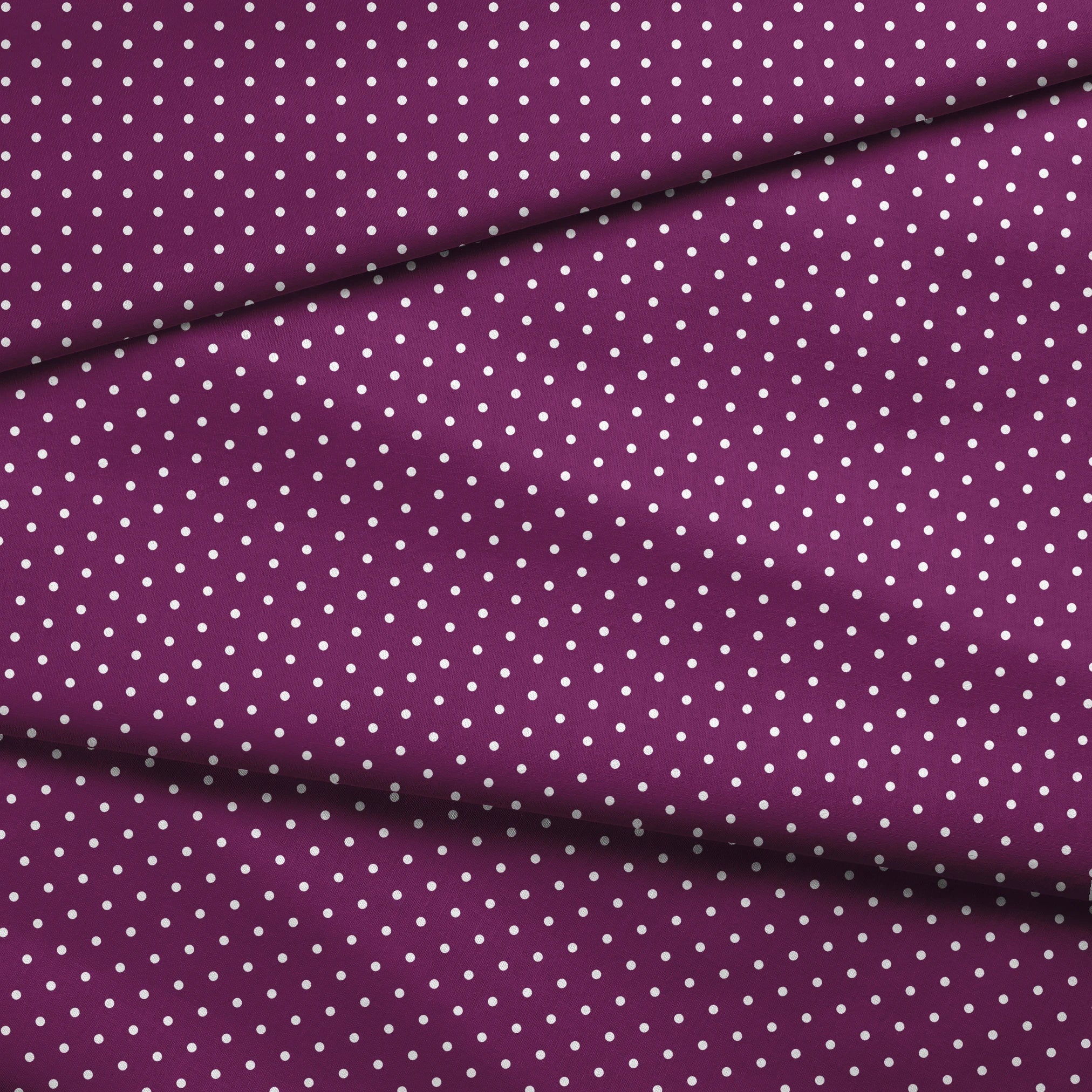 Two white circles on a purple background fabric fold mockup