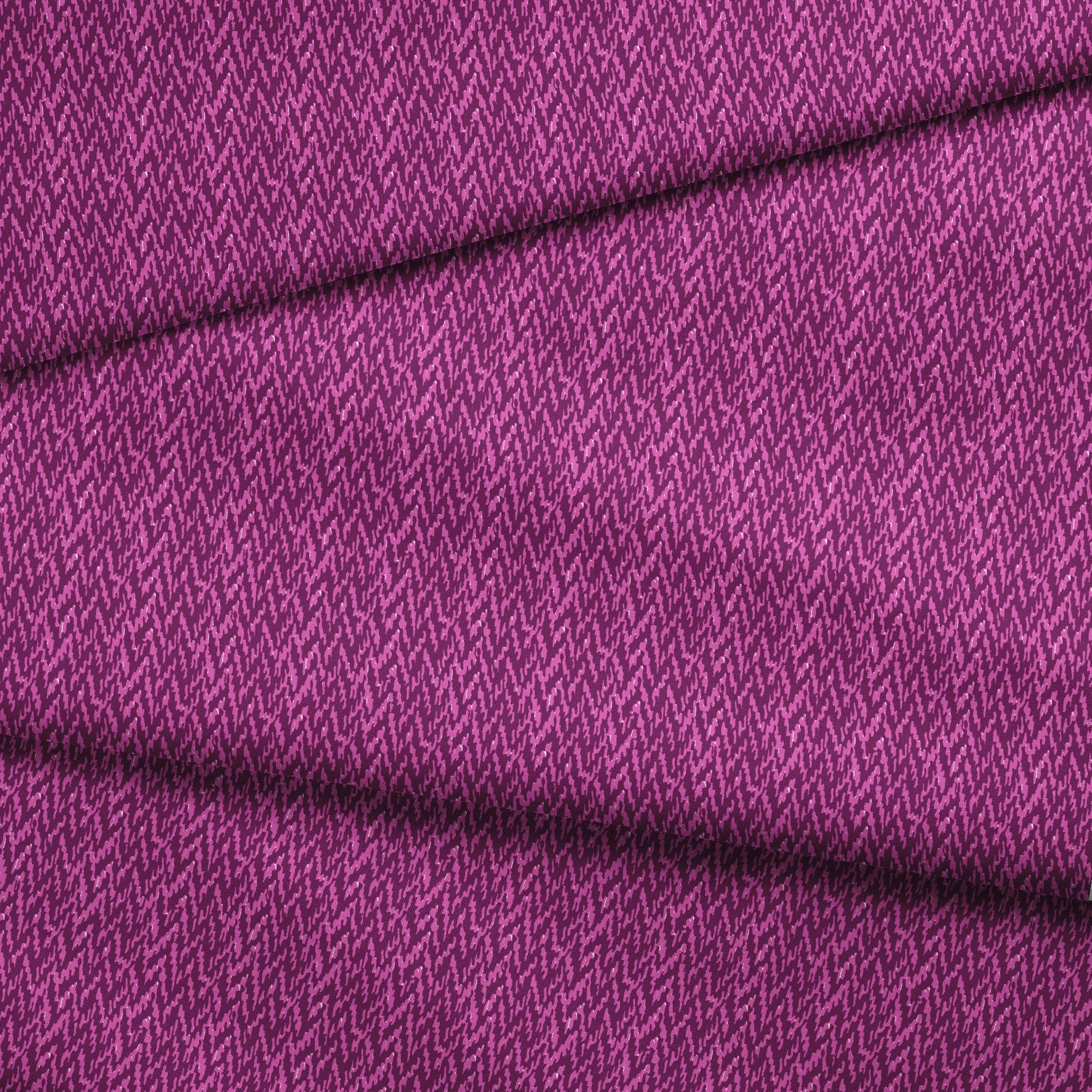 Purple abstract pattern with diagonal brush-like strokes in varying shades of magenta and violet fabric fold mockup