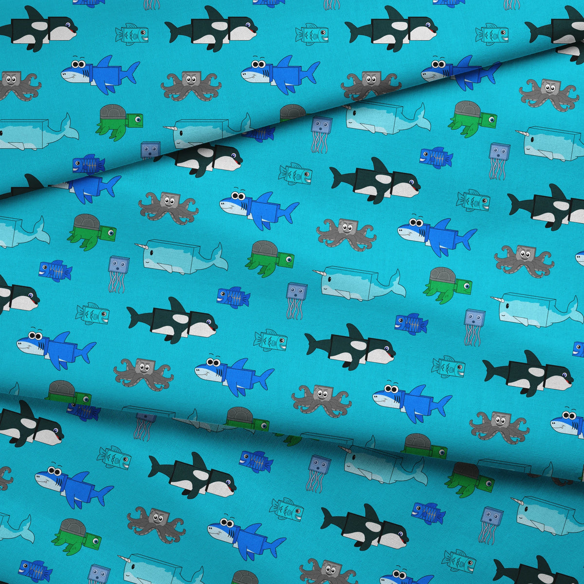  fabric fold mockup