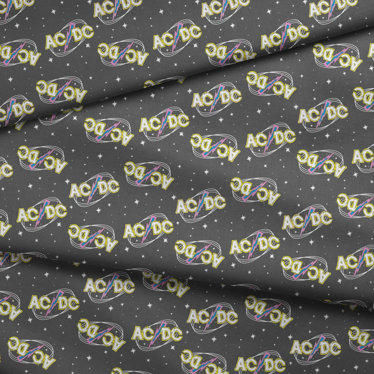 AC/DC Cosmic Stars Fabric