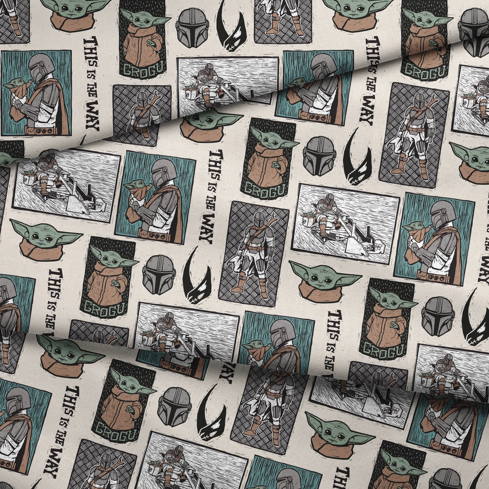 fabric fold mockup