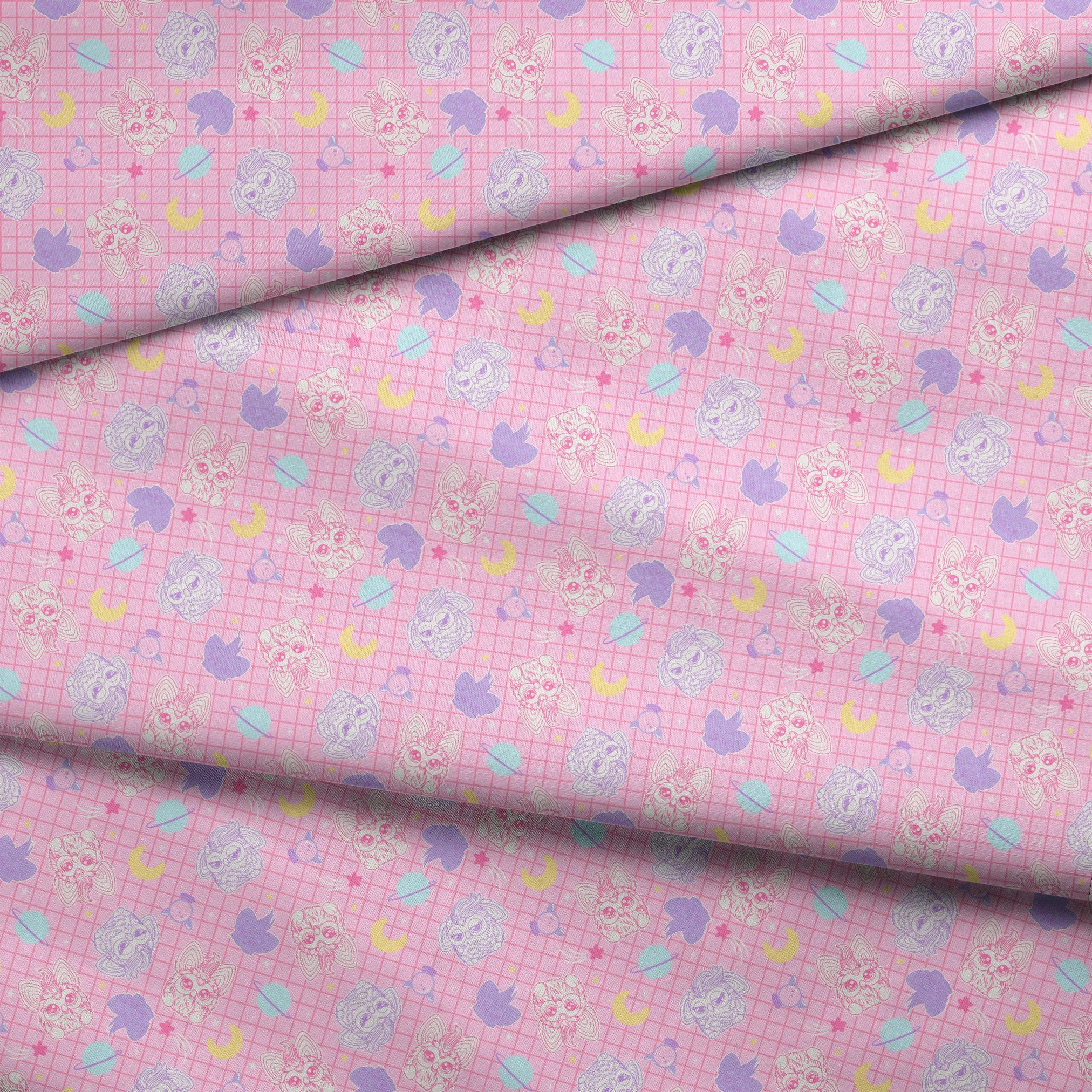 Hasbro Furby Space Grid Fabric