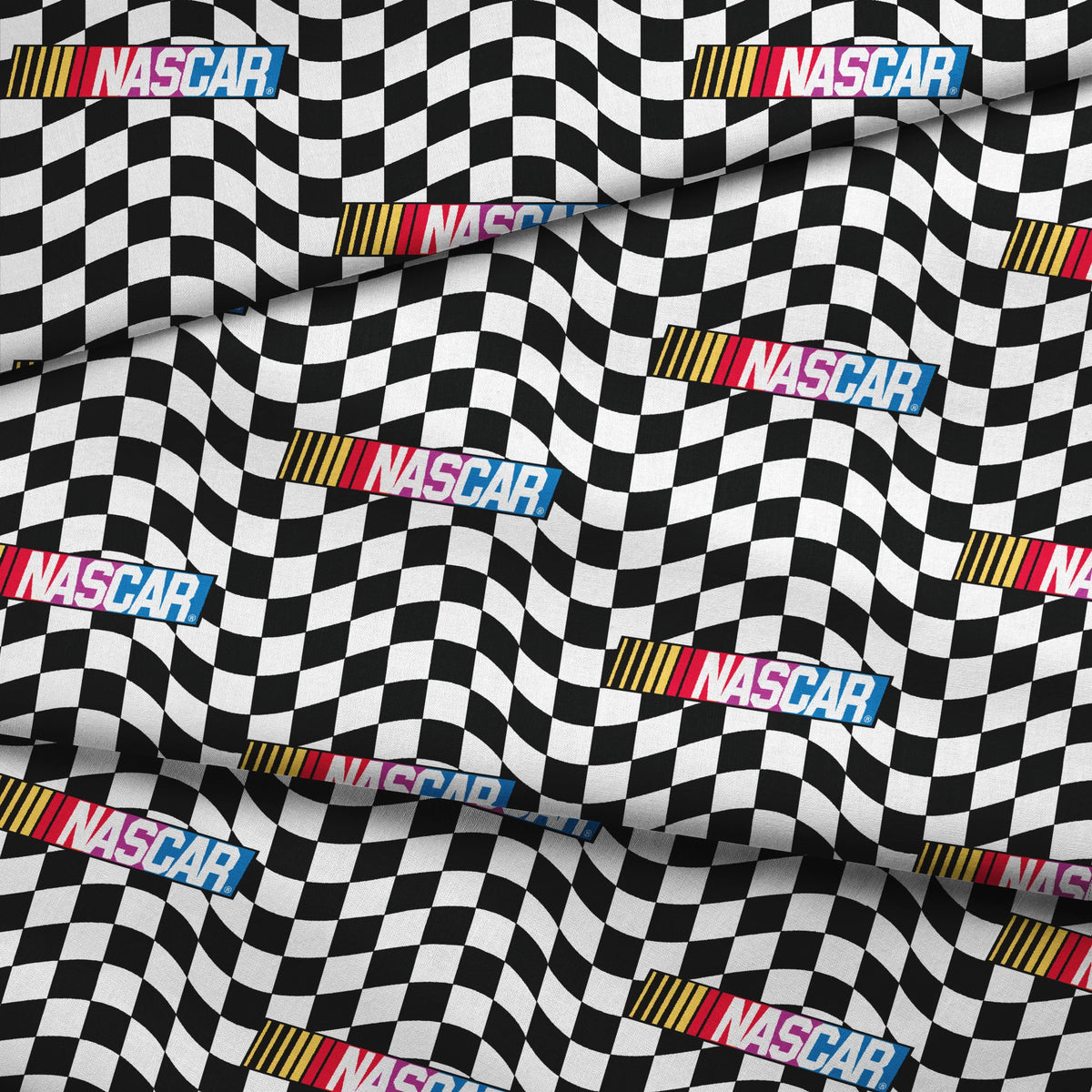 NASCAR® Retro Checkered Flag Fabric