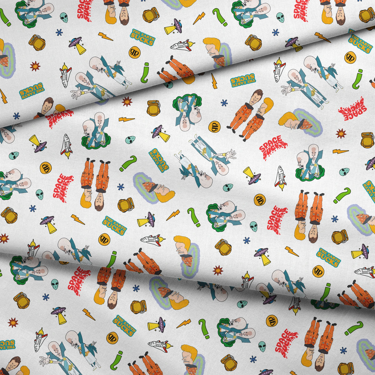 Paramount Beavis and Butt-Head Space Sucks Fabric