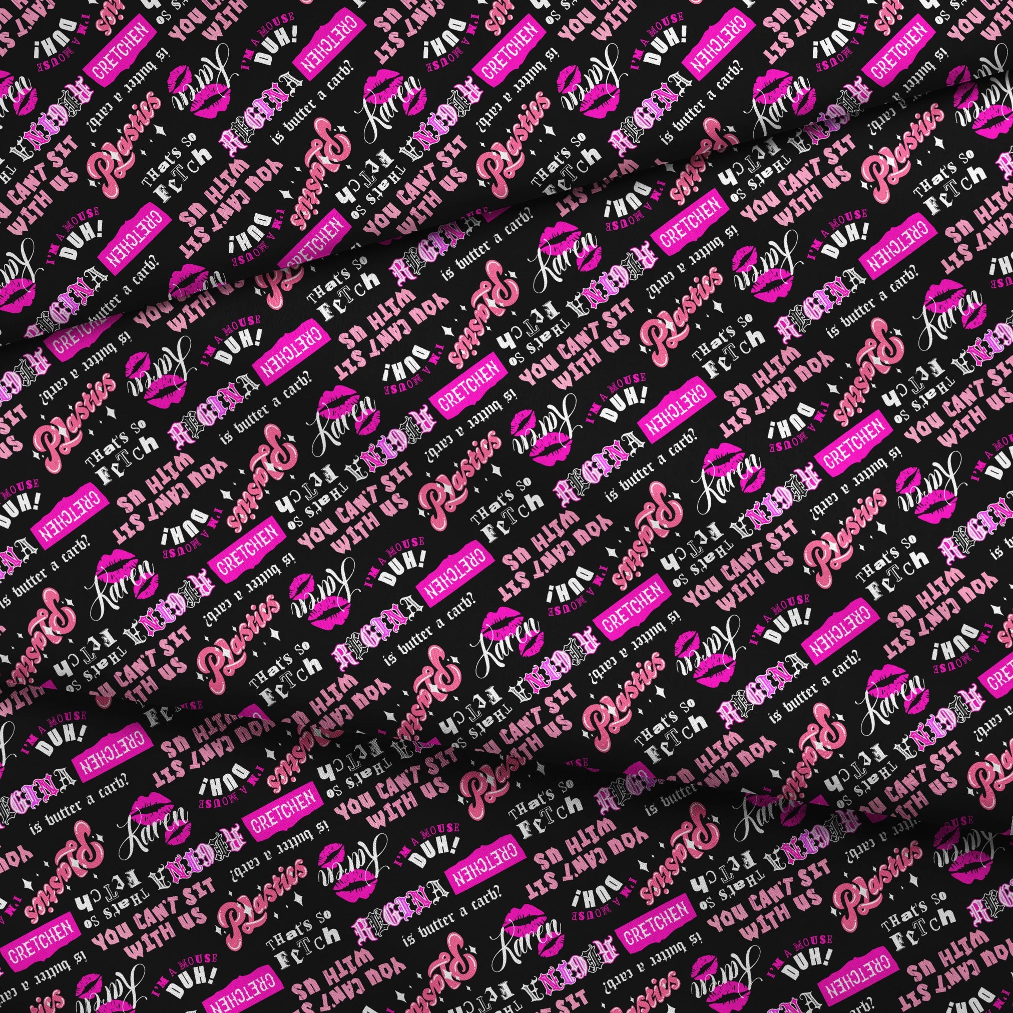 Paramount Mean Girls  The Plastics on Black Fabric